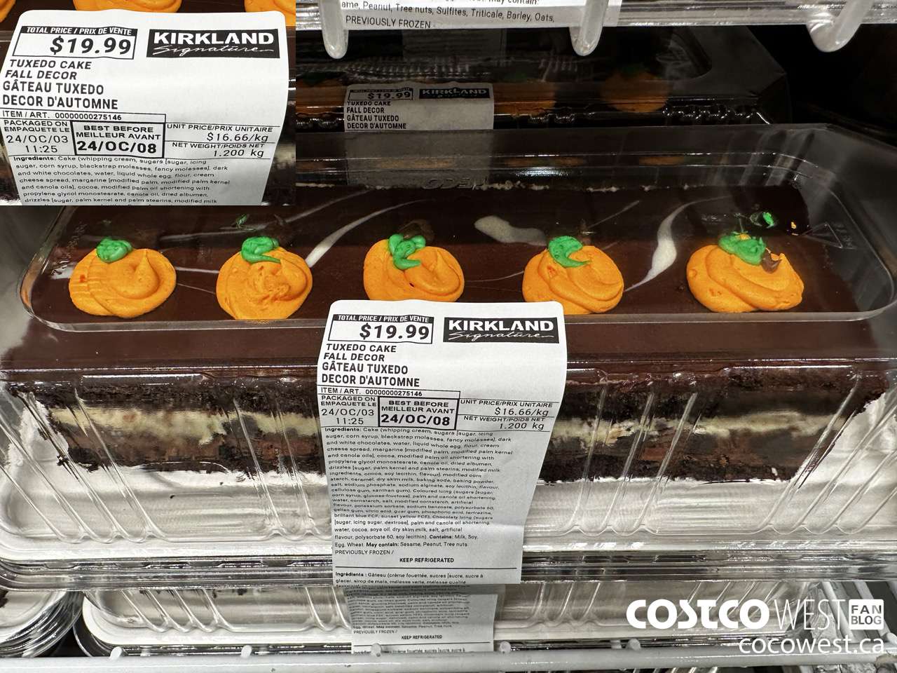 275146 TUXEDO CAKE FALL DECOR $19.99