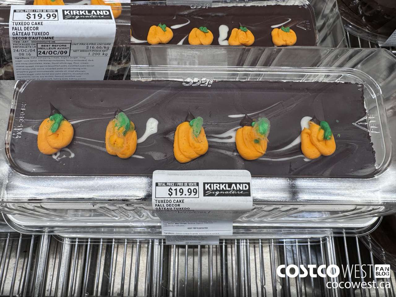 275146 TUXEDO CAKE FALL DECOR $19.99