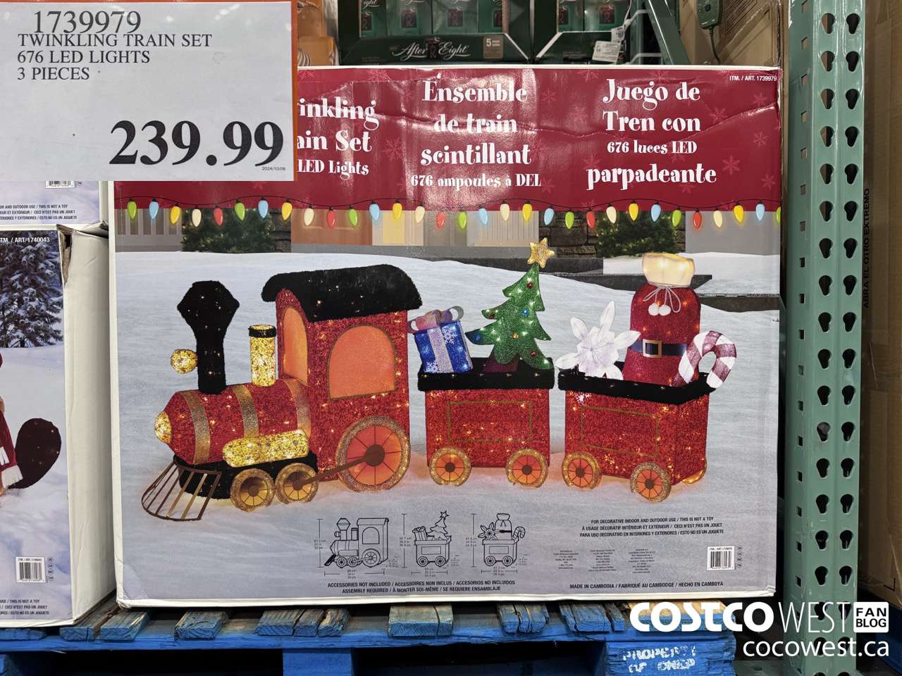 1739979 TWINKLING TRAIN SET 420 LED LIGHTS 3 PIECES $239.99