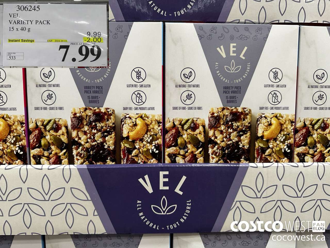 306245 VEL VARIETY PACK 15 x 40g ($2.00 INSTANT SAVINGS EXPIRES ON 2024-10-13) $7.99