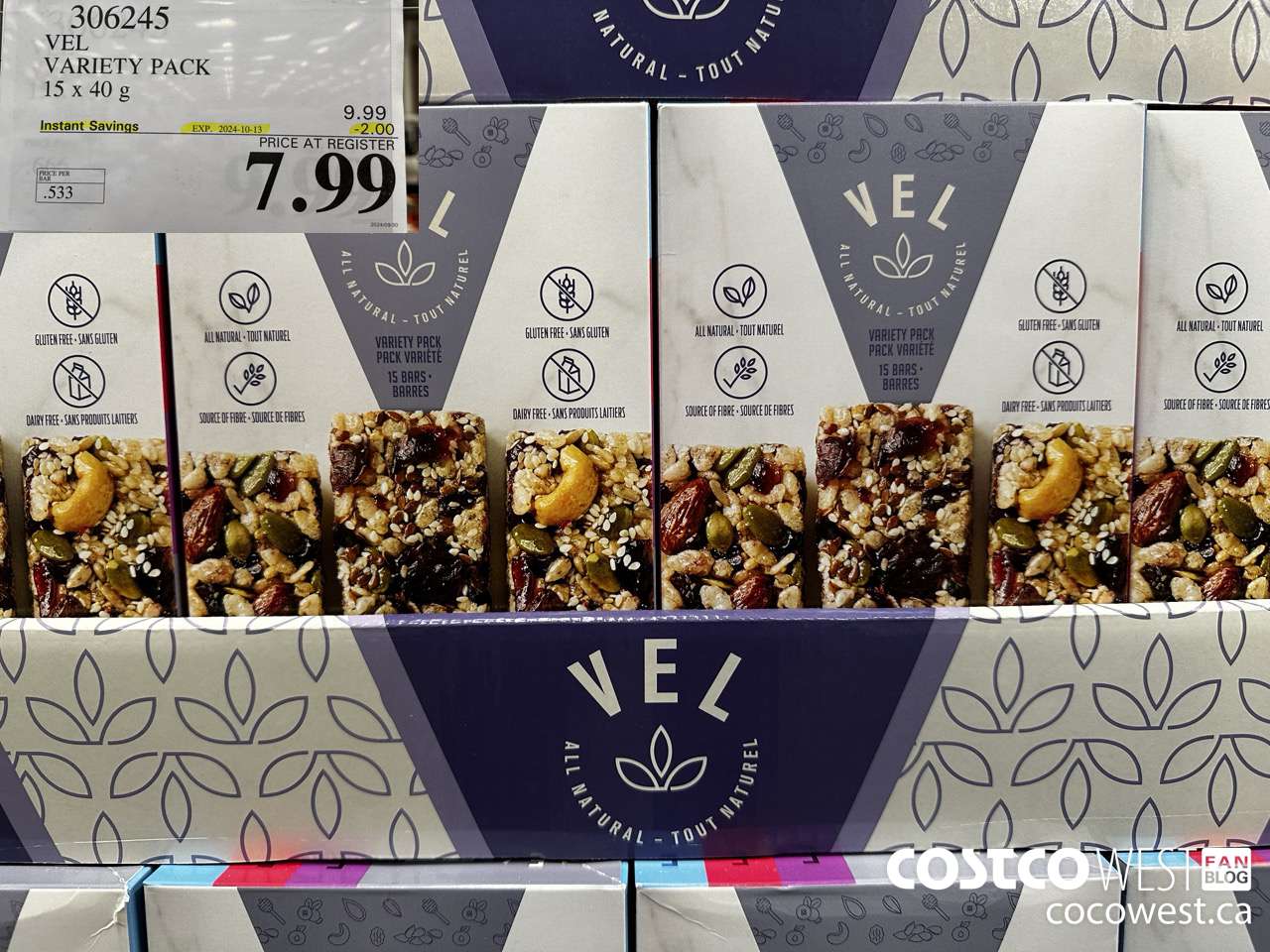 306245 VEL VARIETY PACK 15 x 40g ($2.00 INSTANT SAVINGS EXPIRES ON 2024-10-13) $7.99