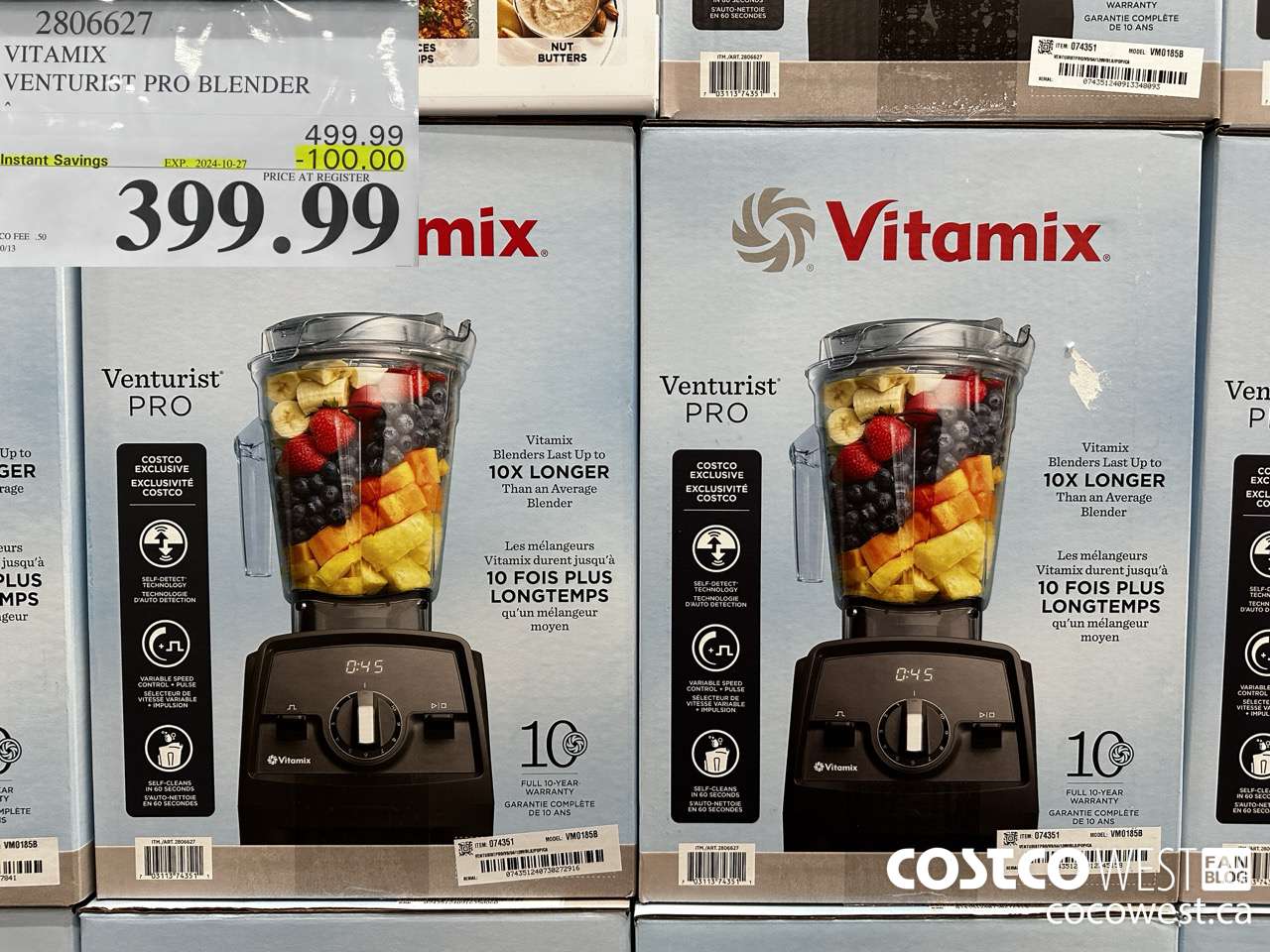 2806627 VITAMIX VENTURIST PRO BLENDER ($100.00 INSTANT SAVINGS EXPIRES ON 2024-10-27) $399.99