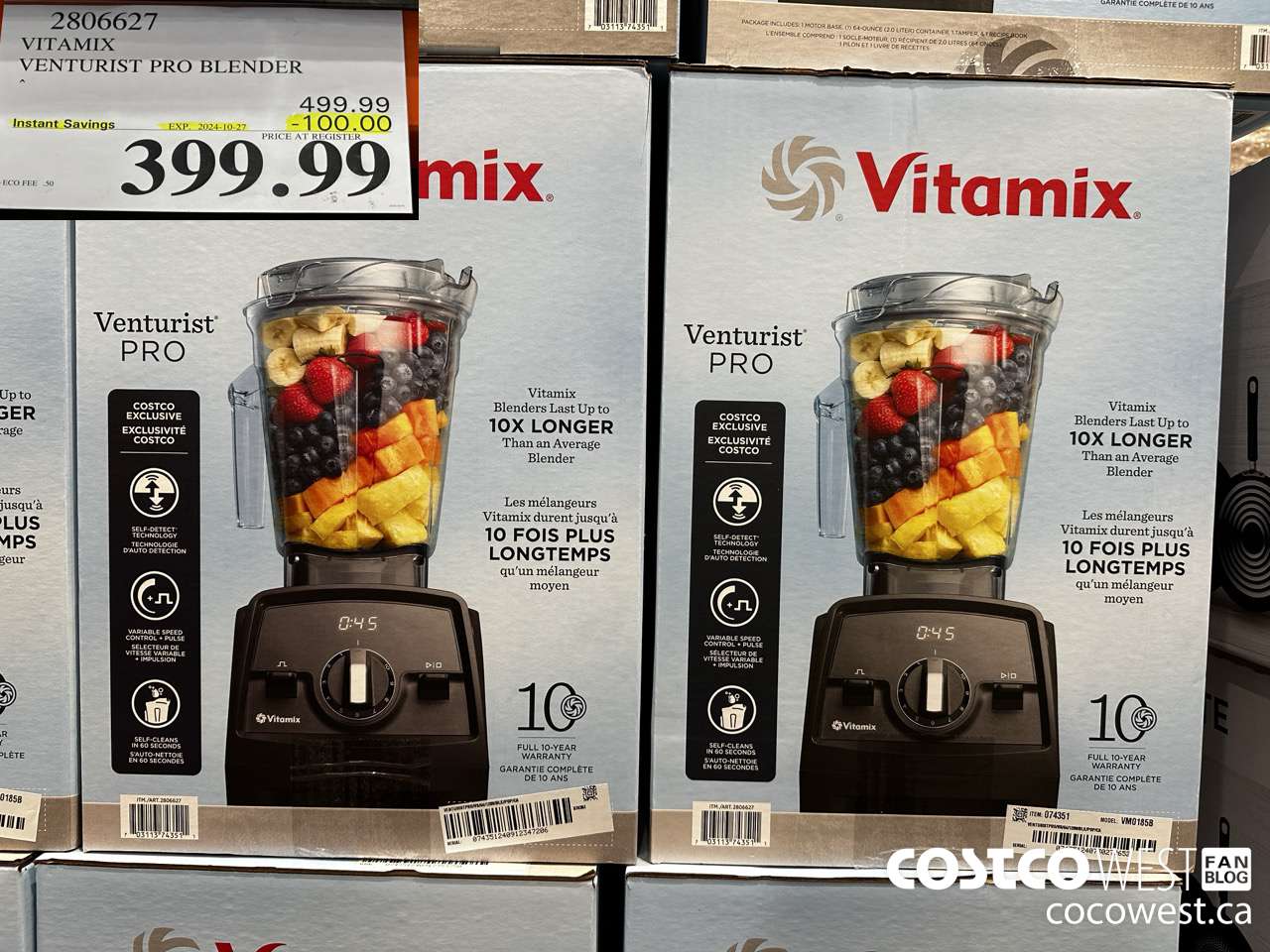 2806627 VITAMIX VENTURIST PRO BLENDER ($100.00 INSTANT SAVINGS EXPIRES ON 2024-10-27) $399.99