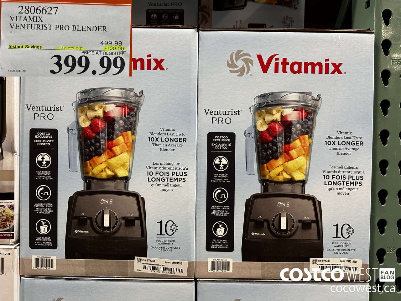 2806627 VITAMIX VENTURIST PRO BLENDER ($100.00 INSTANT SAVINGS EXPIRES ON 2024-10-27) $399.99