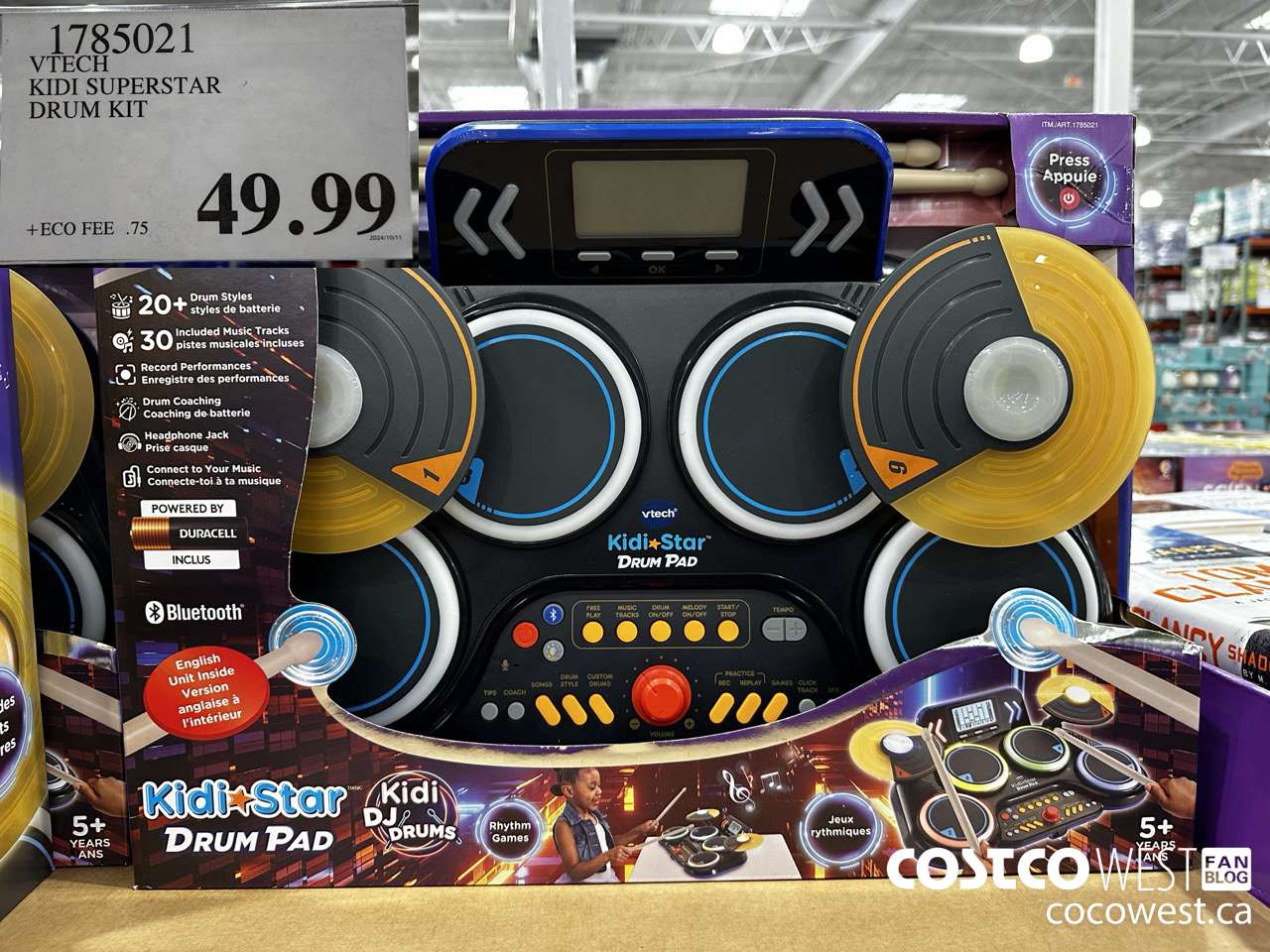 1785021 VTECH KIDI SUPERSTAR DRUM KIT $49.99