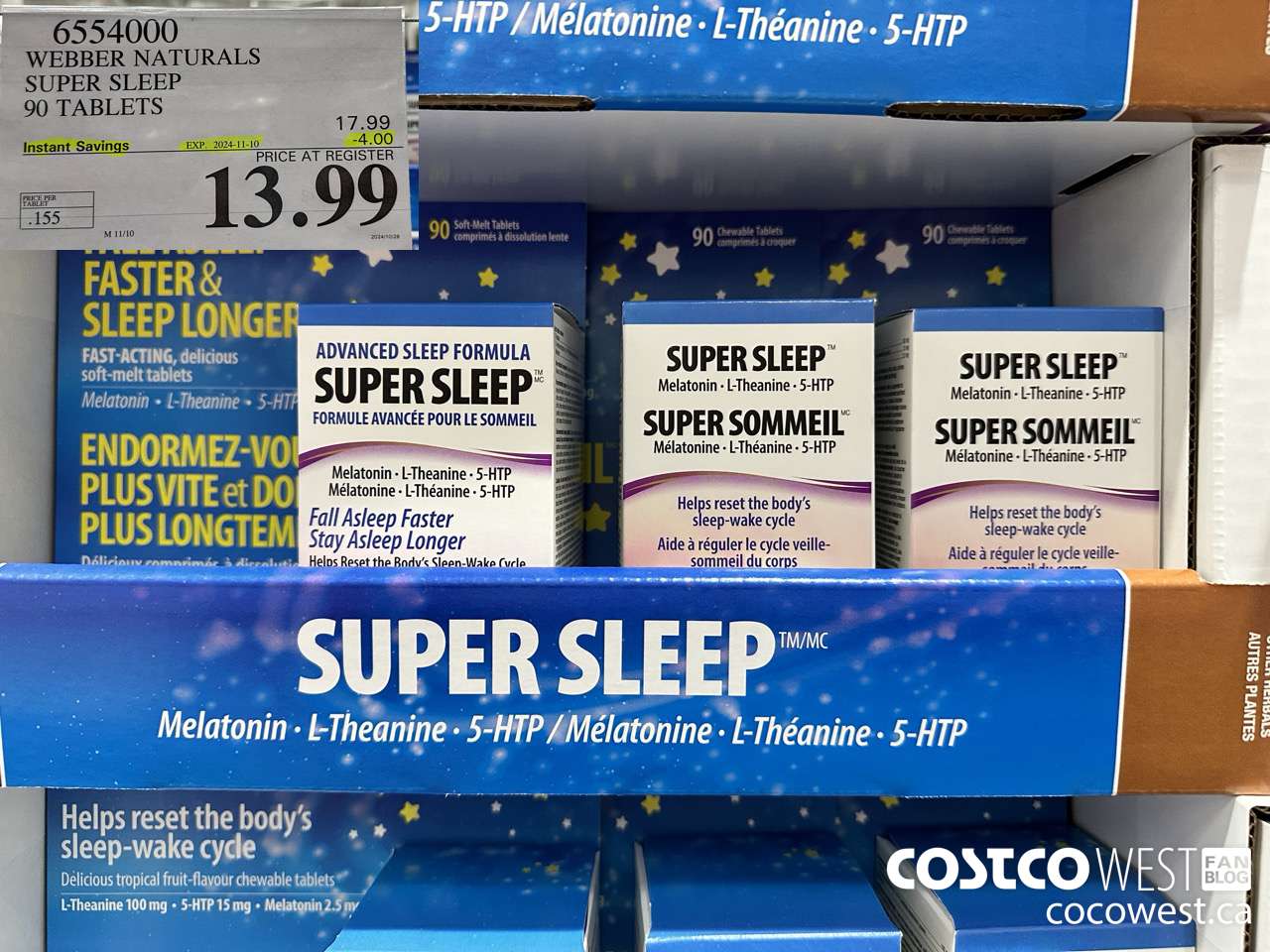6554000 WEBBER NATURALS SUPER SLEEP 90 TABLETS ($4.00 INSTANT SAVINGS EXPIRES ON 2024-11-10) $13.99