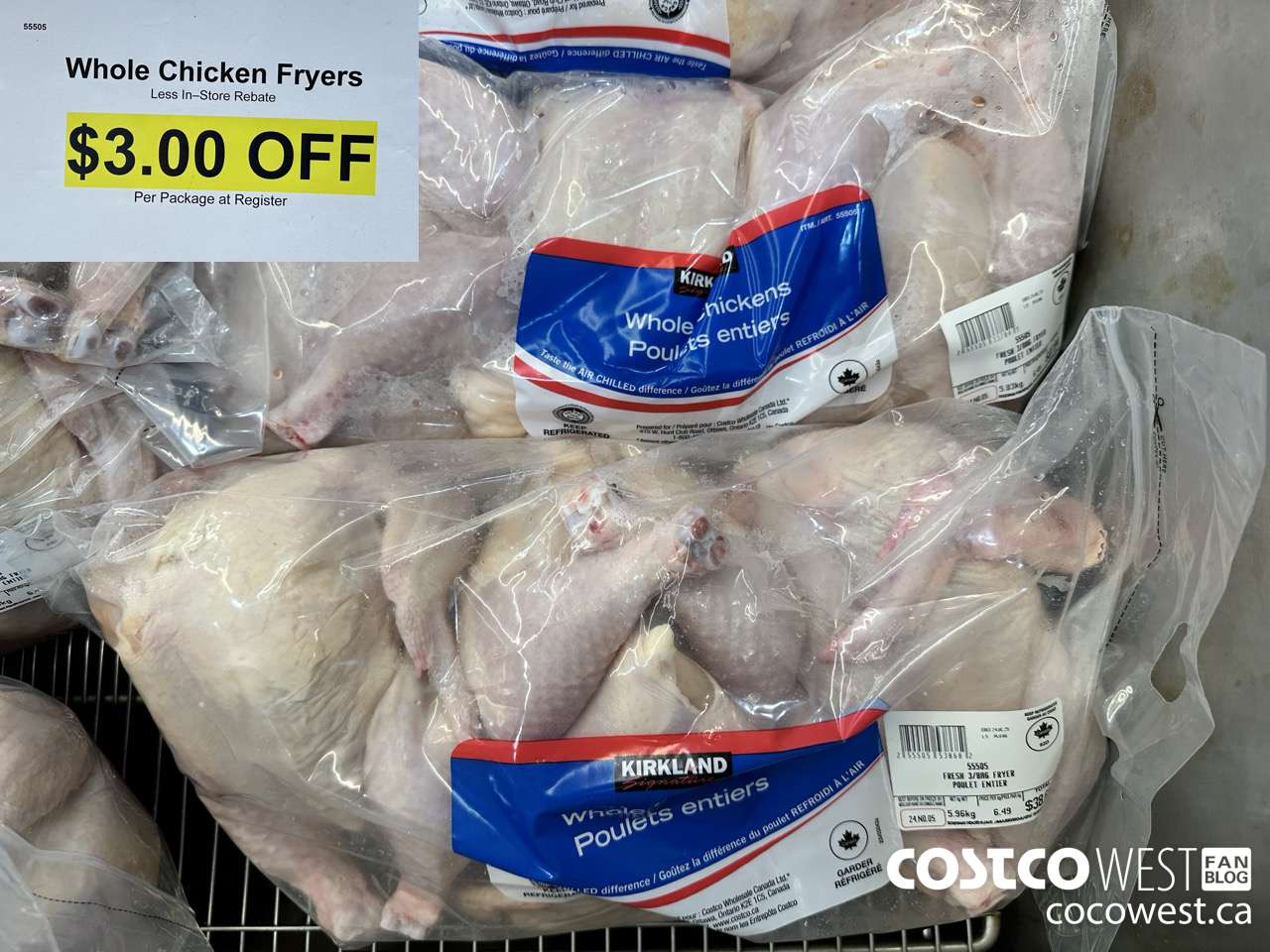 55505 WHOLE CHICKEN FRYERS ($3.00 INSTANT SAVINGS)