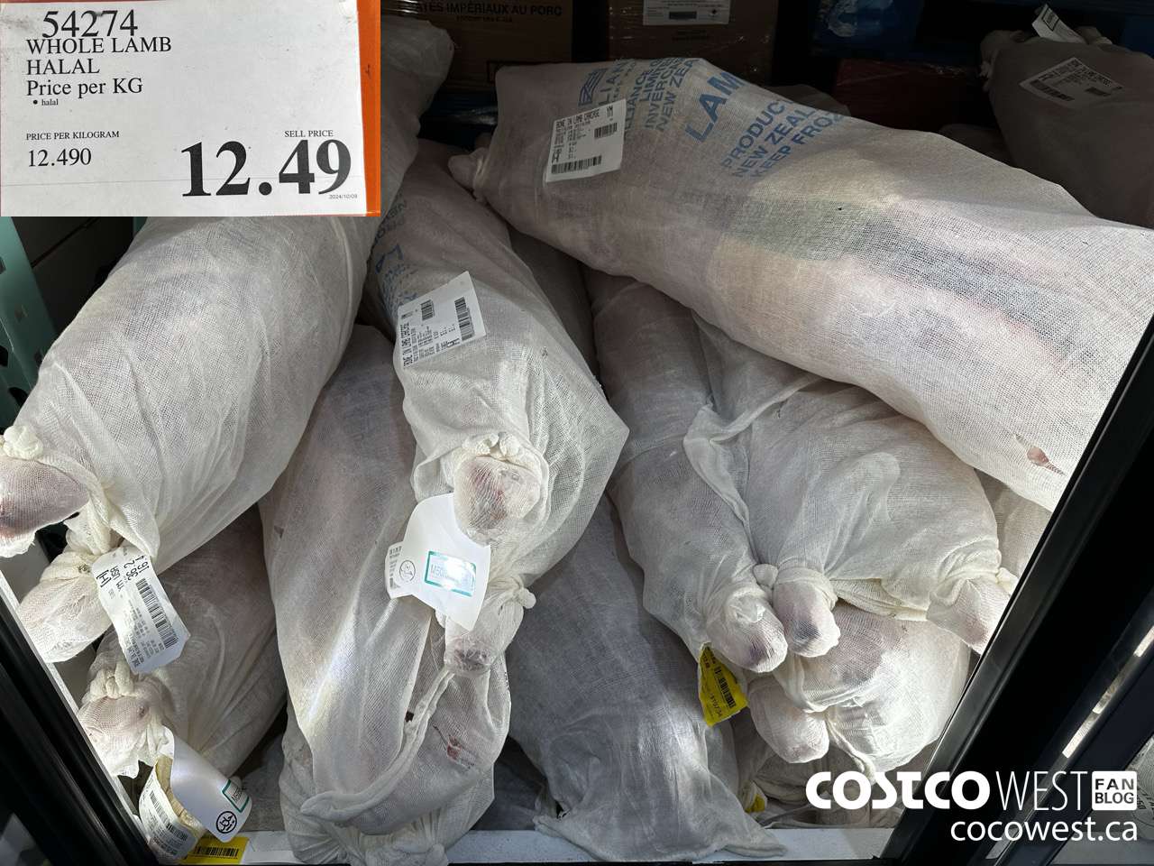 54274 WHOLE LAMB HALAL PRICE PER KG $12.49