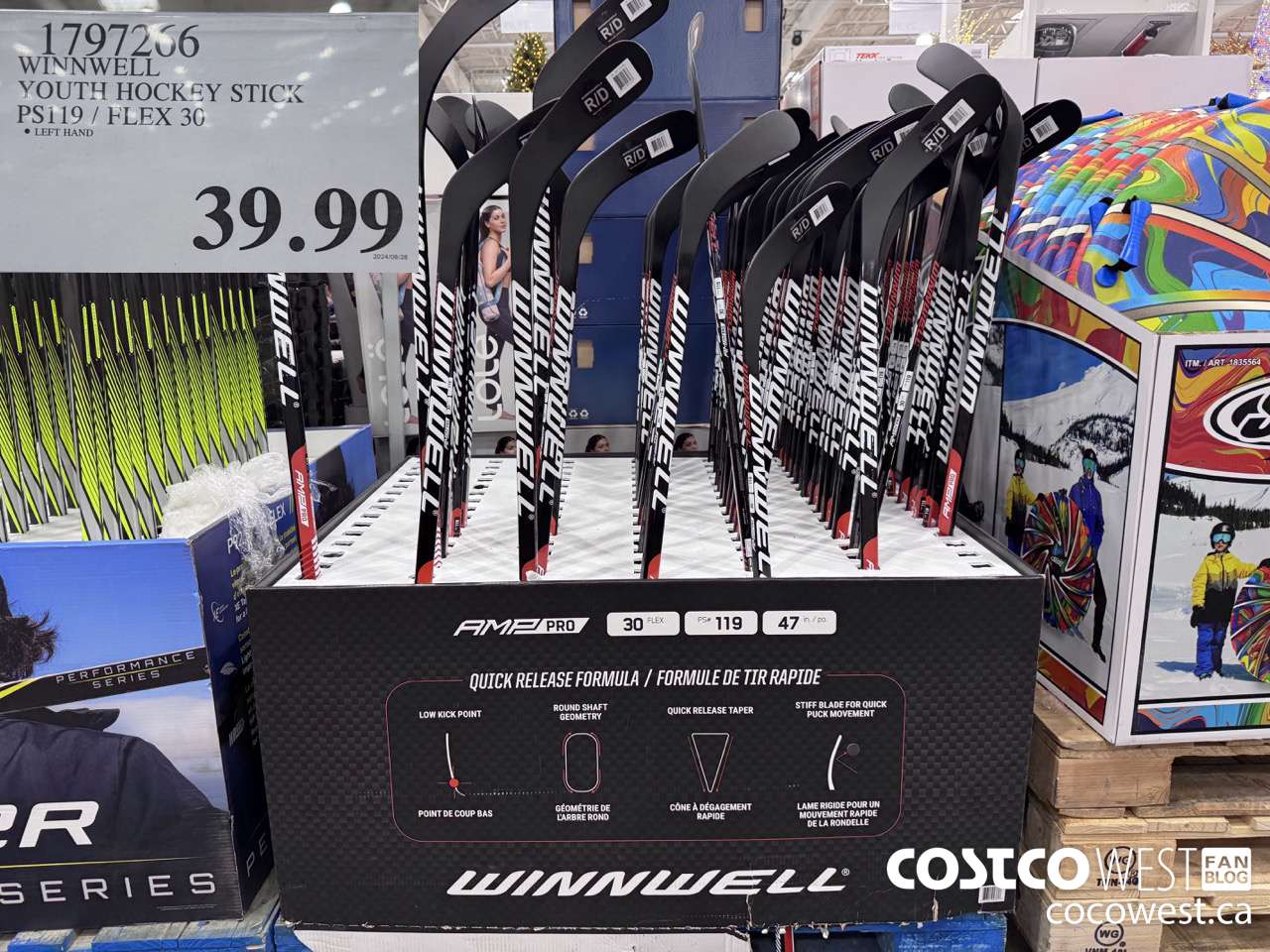 1797266 WINNWELL YOUTH HOCKEY STICK PS119/FLEX 30 $39.99