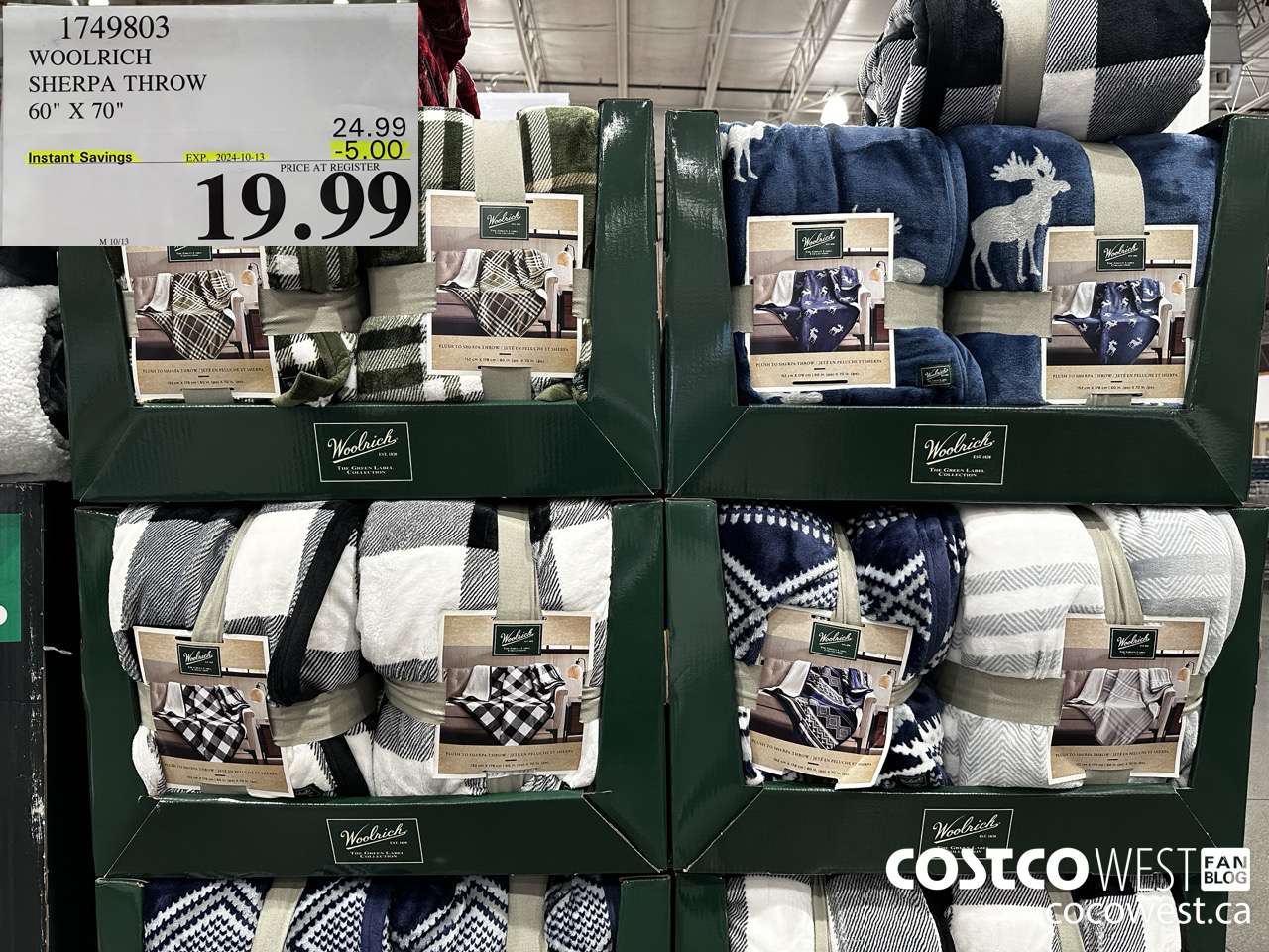 1749803 WOOLRICH SHERPA THROW 60