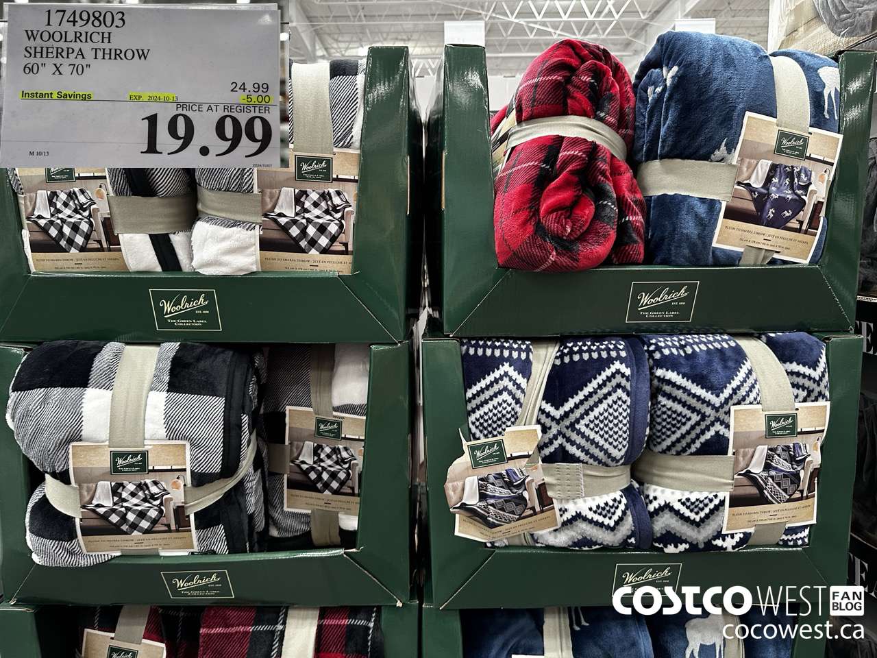 1749803 WOOLRICH SHERPA THROW 60