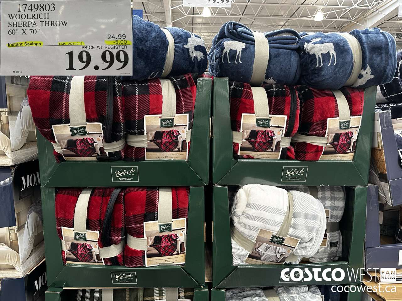 1749803 WOOLRICH SHERPA THROW 60