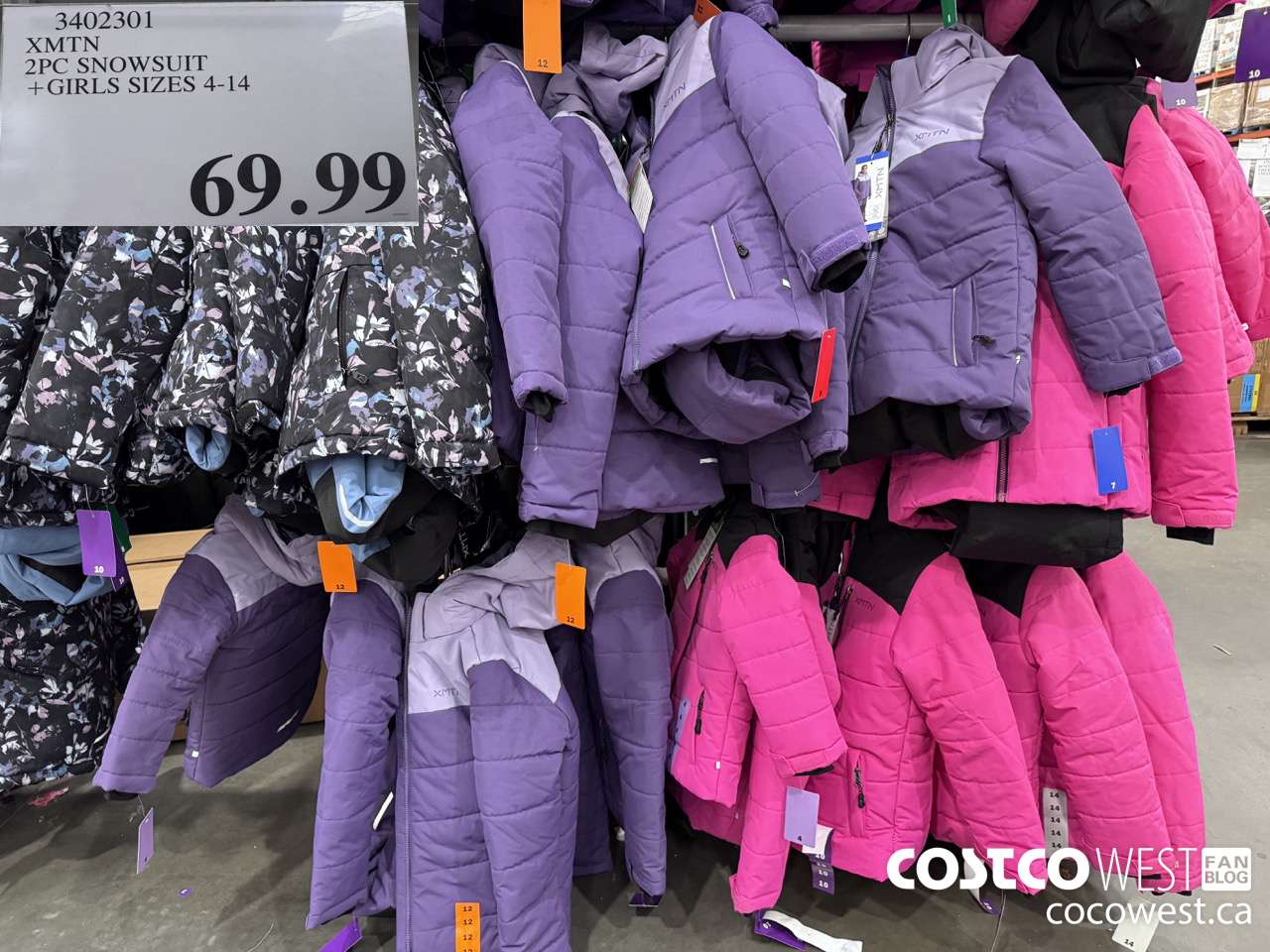 3402301 XMTN 2PC SNOWSUIT GIRLS SIZES 4-14 $69.99