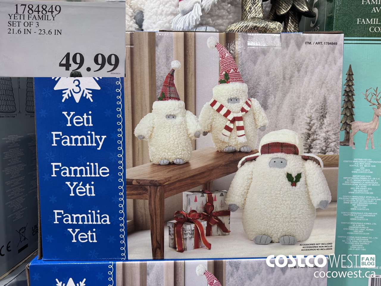 1784849 YETI FAMILY SET OF 3 21.6IN-23.6IN $49.99