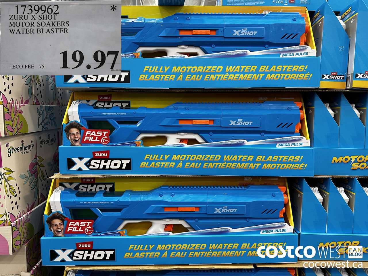 1739962 ZURU X-SHOT MOTOR SOAKERS WATER BLASTER $19.97