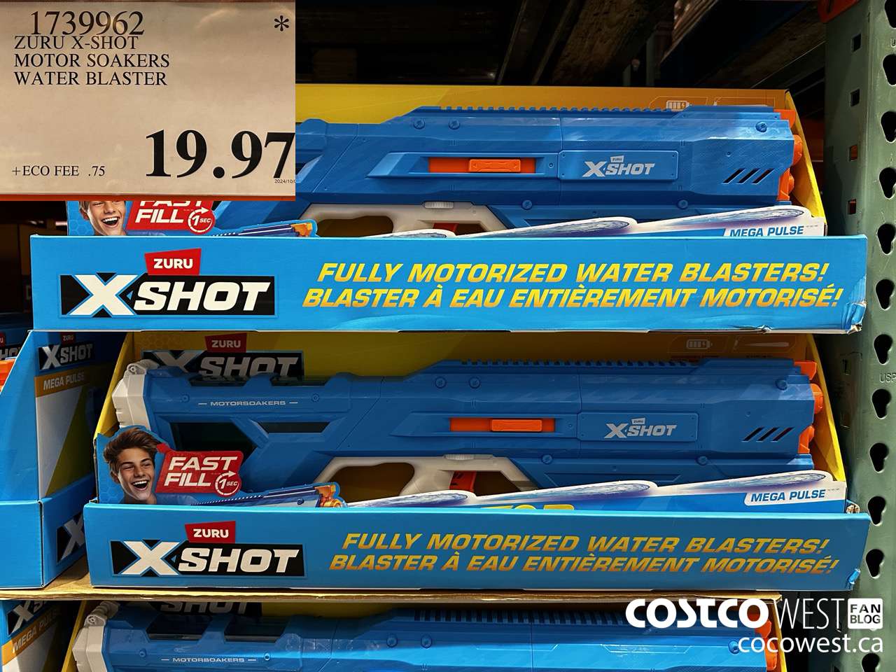 1739962 ZURU X-SHOT MOTOR SOAKERS WATER BLASTER $19.97