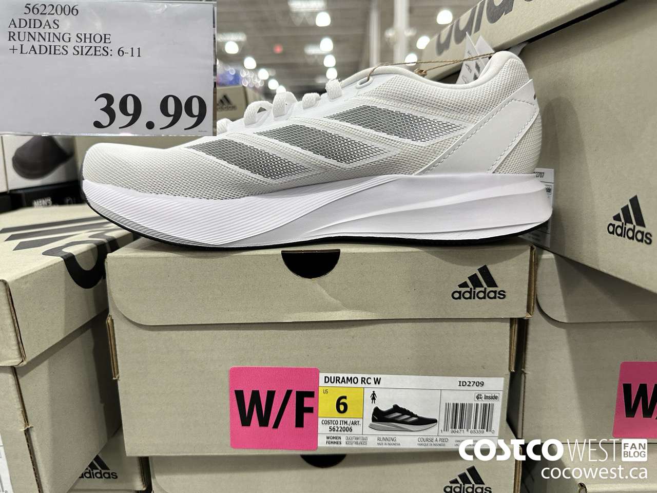 5622006 ADIDAS RUNNING SHOE LADIES SIZES 6-11 $39.99