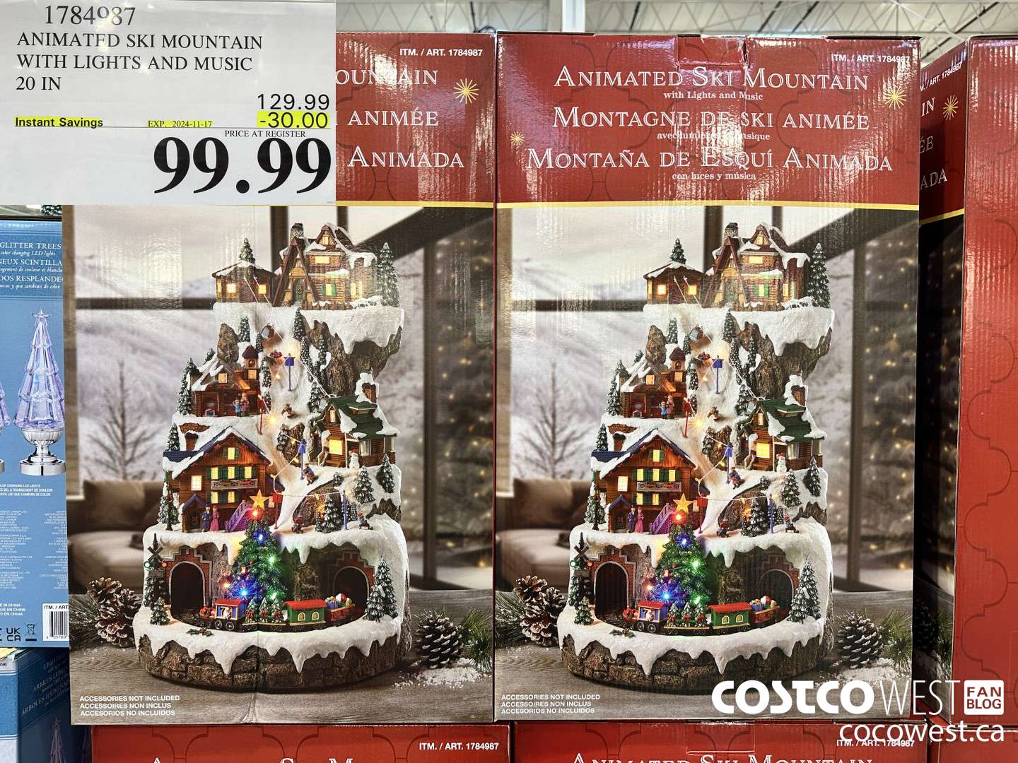 1784987 ANIMATED SKI MOUNTAIN WITH LIGHTS AND MUSIC 20 IN ($30.00 INSTANT SAVINGS EXPIRES ON 2024-11-17) $99.99