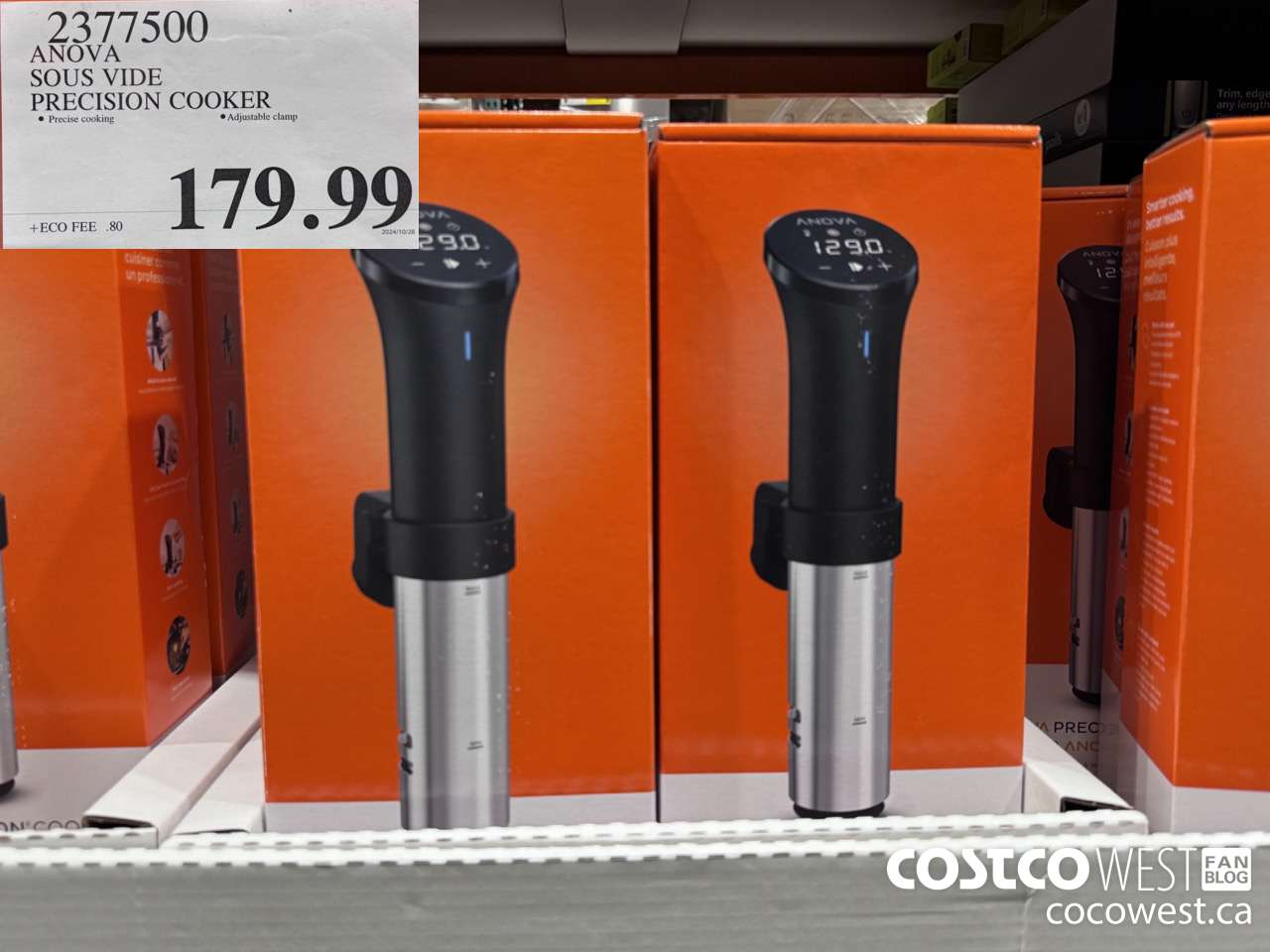 2377500 ANOVA SOUS VIDE PRECISION COOKER $179.99