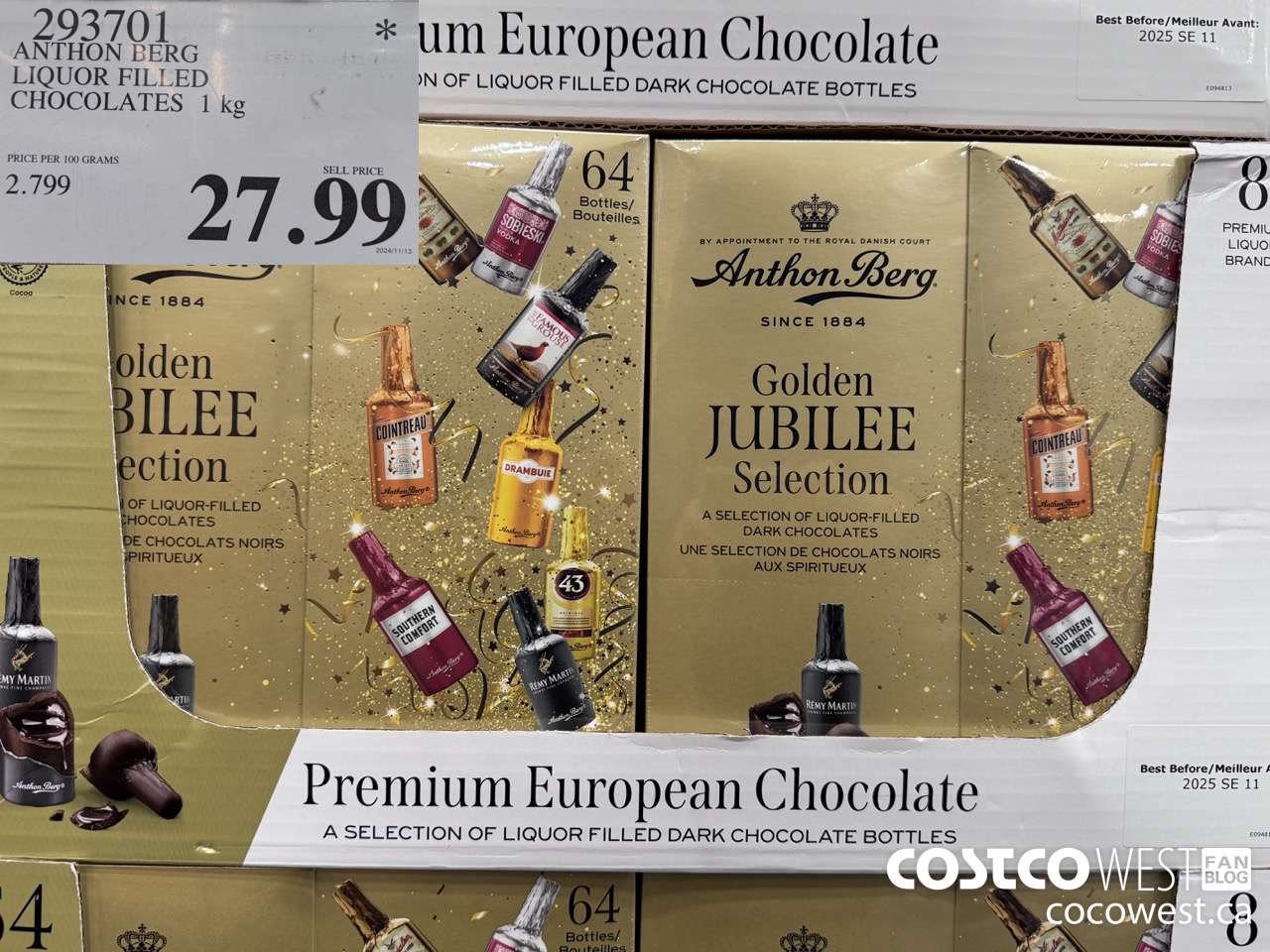 293701 ANTHON BERG LIQUOR FILLED CHOCOLATES 1 kg $27.99