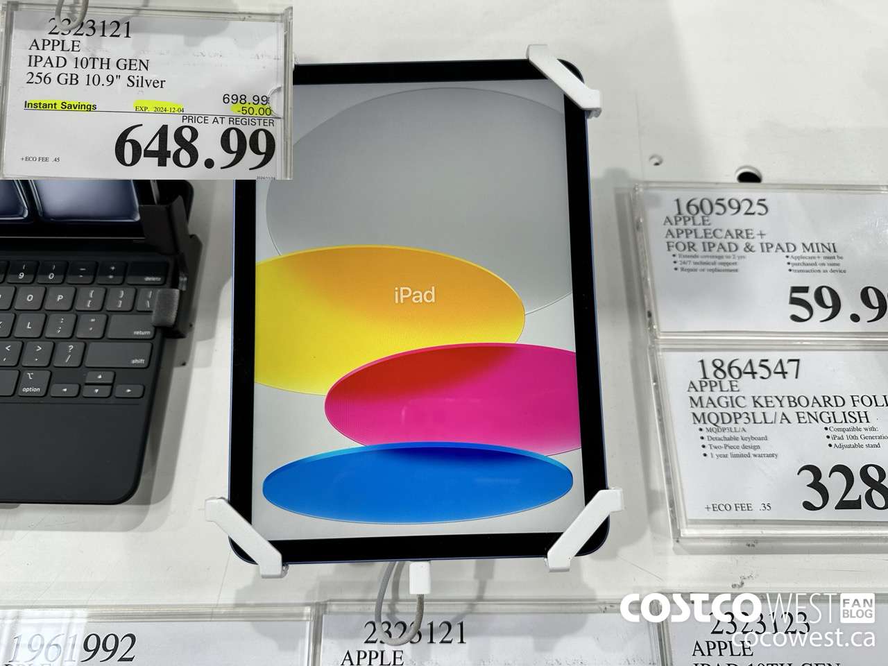 2323121 APPLE IPAD 10TH GEN 256GB SILVER MPQ83VC/A ($50.00 INSTANT SAVINGS EXPIRES ON 2024-12-04) $648.99