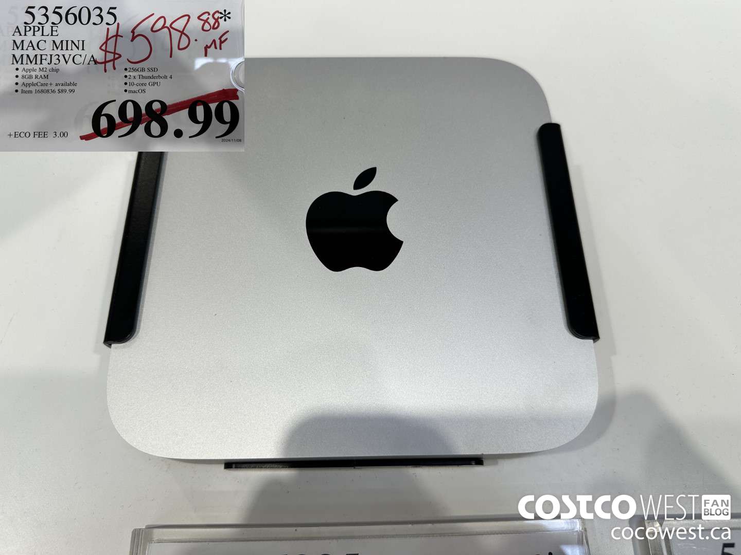 5356035 APPLE MAC MINI MMFJ3VC/A $598.88