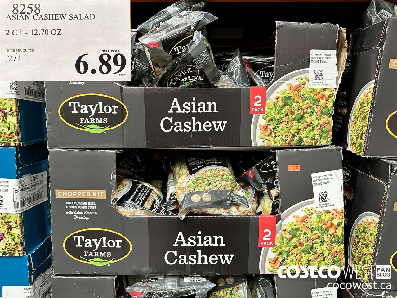 8258 ASIAN CASHEW SALAD KIT 2 CT - 12.7 OZ $6.99