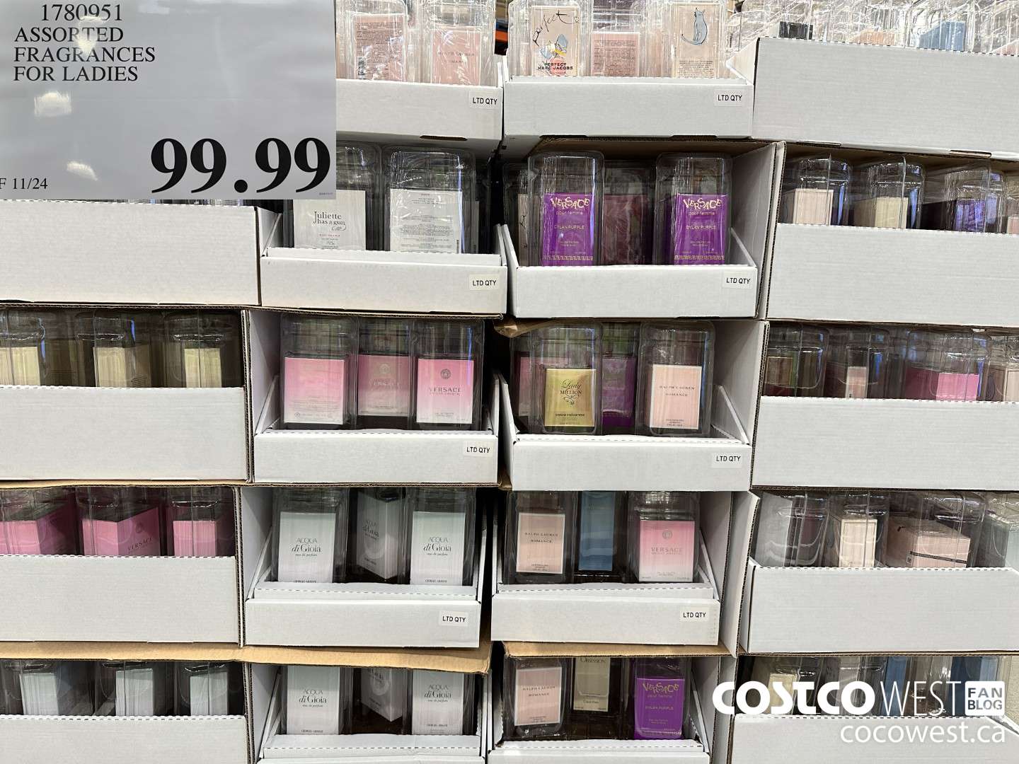 1780951 ASSORTED FRAGRANCES FOR LADIES $99.99