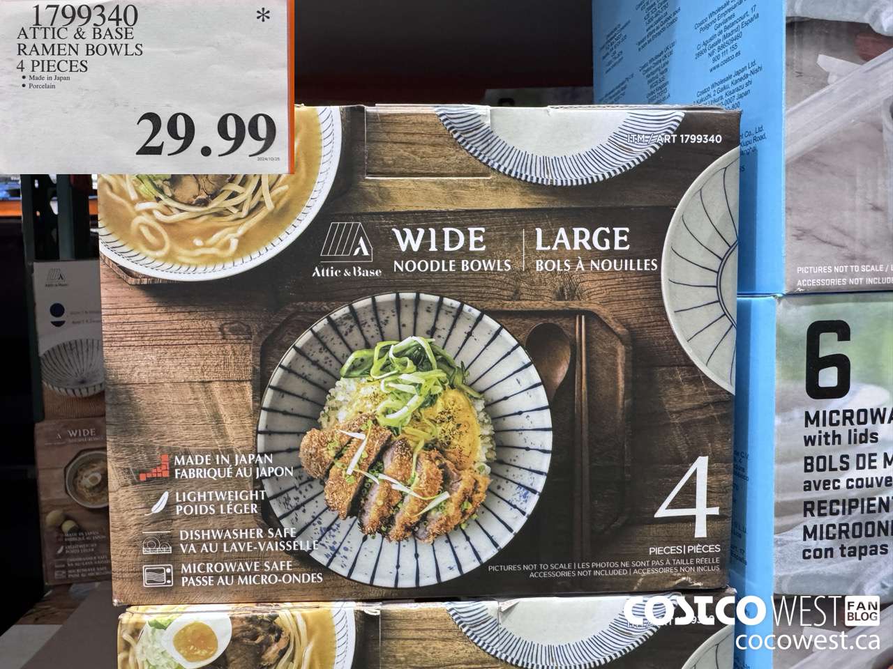 1799340 ATTIC & BASE RAMEN BOWLS 4PC $29.99