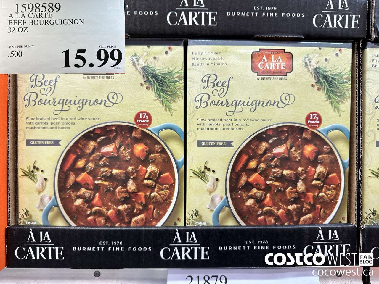 1598589 A LA CARTE BEEF BOURGUIGNON 32 OZ $15.99