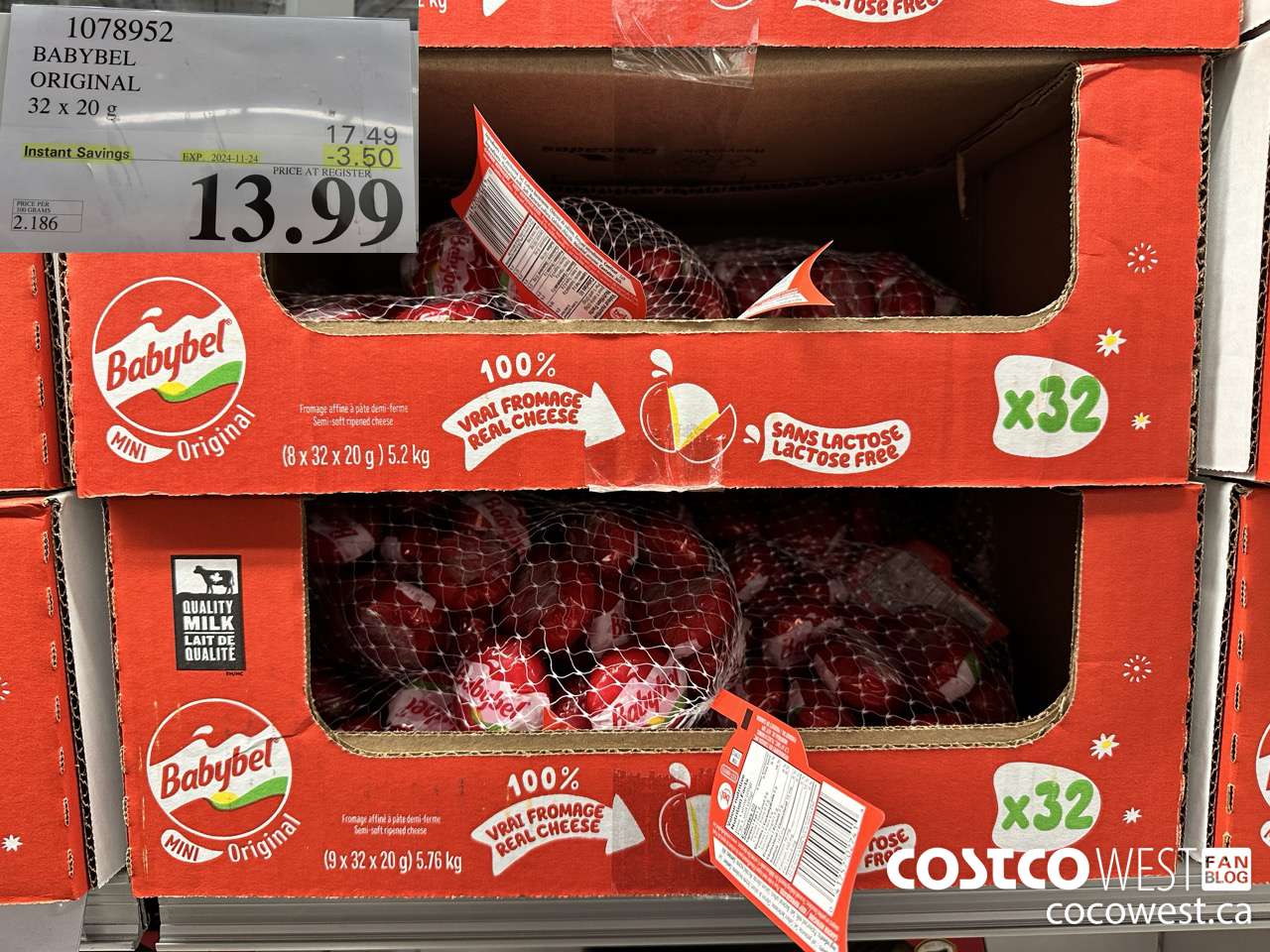 1078952 BABYBEL ORIGINAL 32 X 20G ($3.50 INSTANT SAVINGS EXPIRES ON 2024-11-24) $13.99