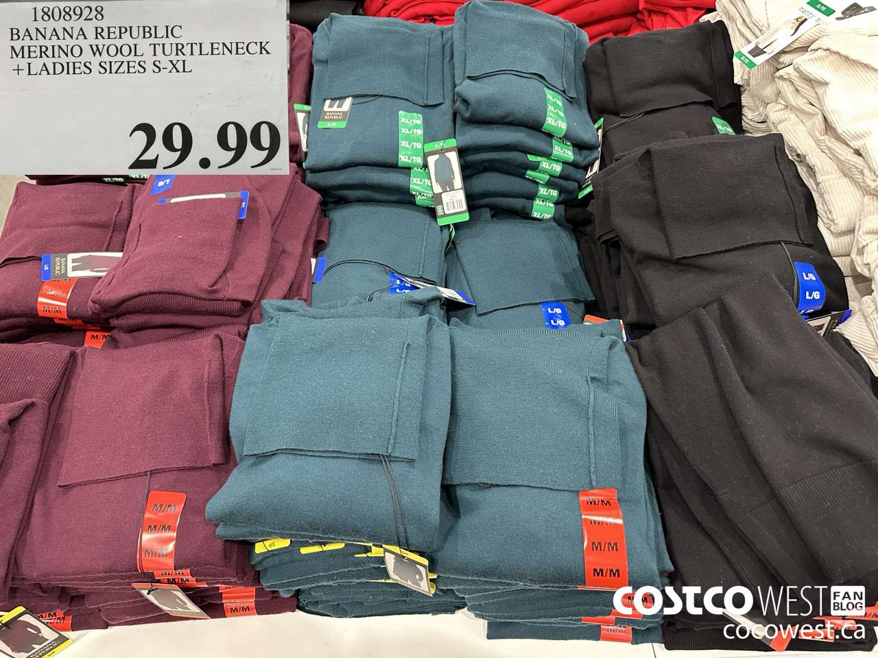 1808928 BANANA REPUBLIC MERINO WOOL TURTLENECK LADIES SIZES S-XL $29.99