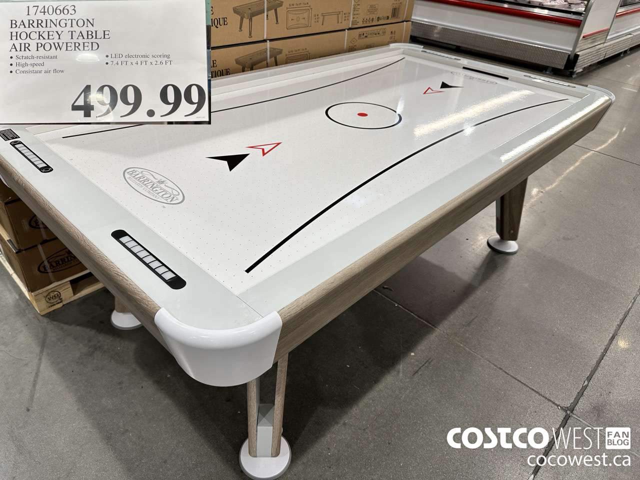 1740663 BARRINGTON HOCKEY TABLE AIR POWERED $499.99