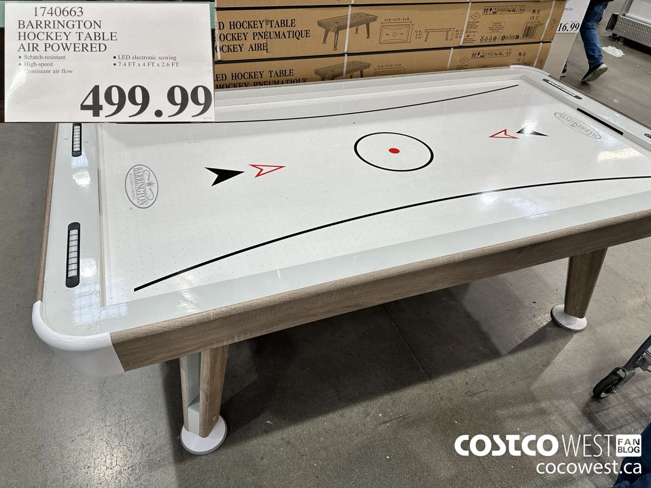 1740663 BARRINGTON HOCKEY TABLE AIR POWERED $499.99