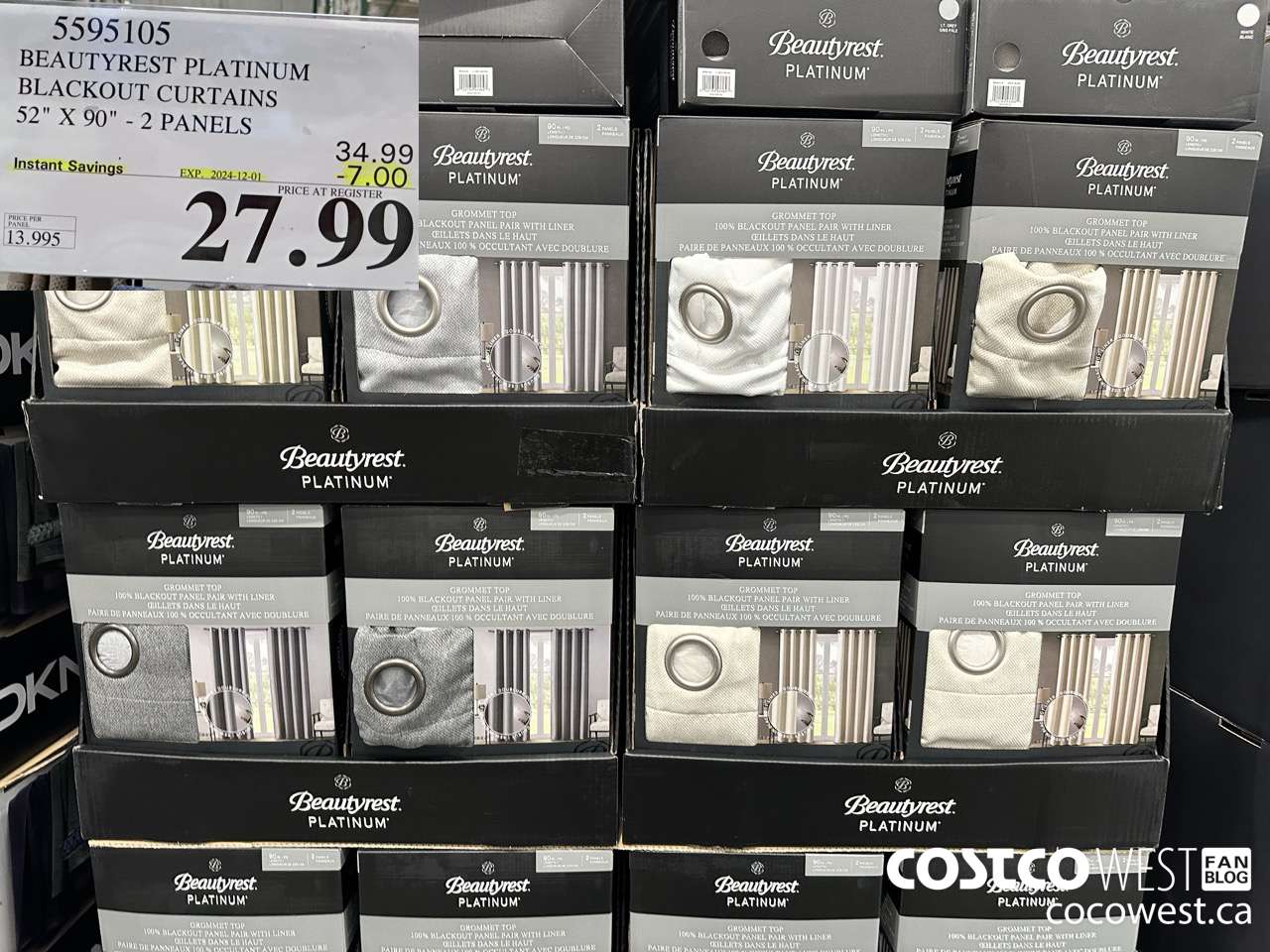 5595105 BEAUTYREST PLATINUM BLACKOUT CURTAINS 52