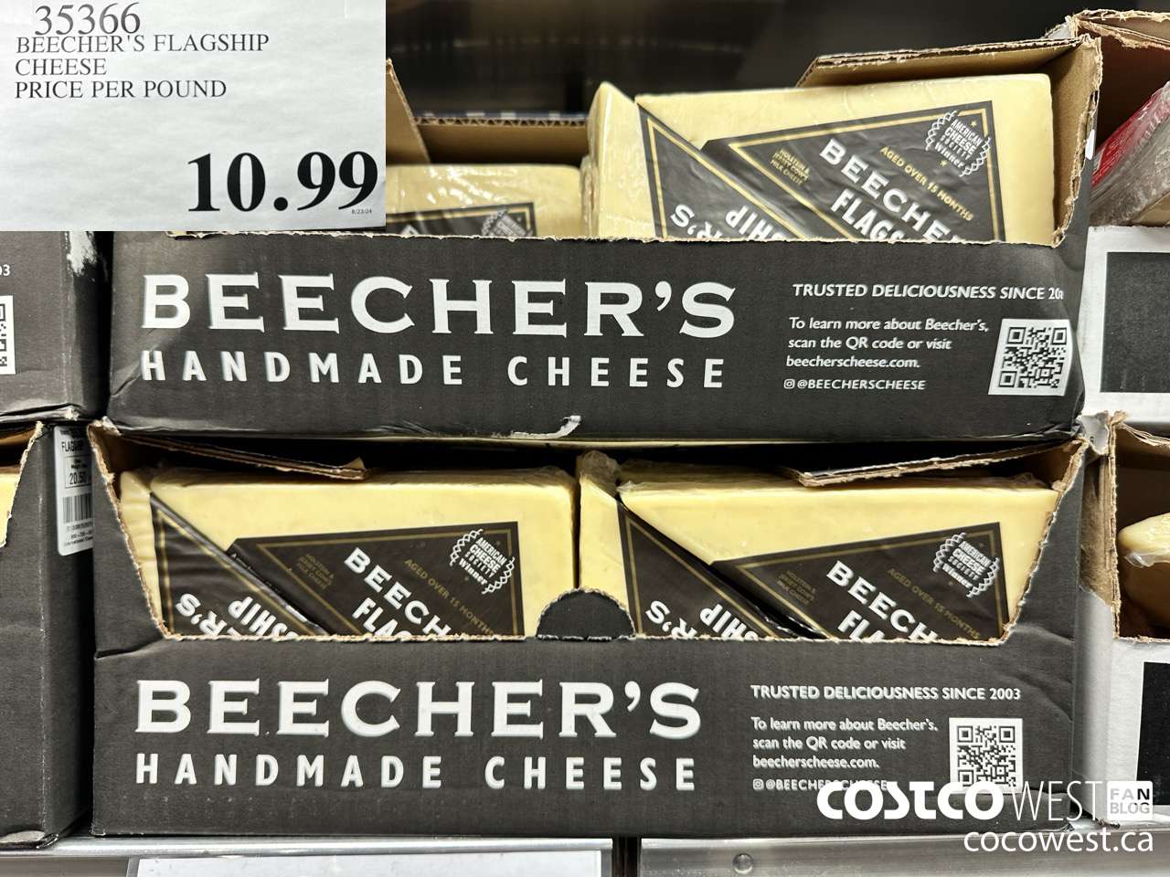 35366 BEECHER'S FLAGSHIP CHEESE PRICE PER POUND $10.99