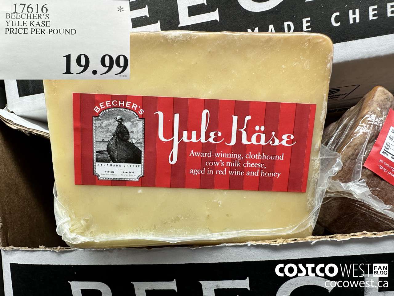 17616 BEECHER'S YULE KASE PRICE PER POUND $19.99