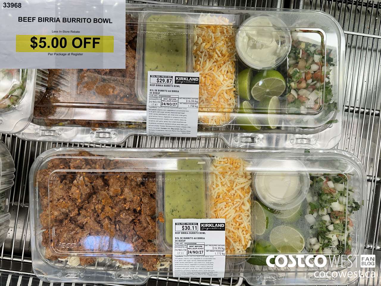 33968 BEEF BIRRIA BURRITO BOWL ($5.00 INSTANT SAVINGS)