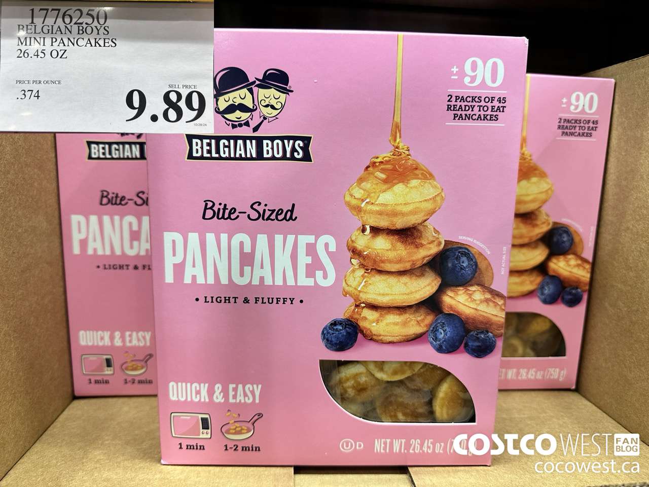 1776250 BELGIAN BOYS MINI PANCAKES 26.45OZ $9.89