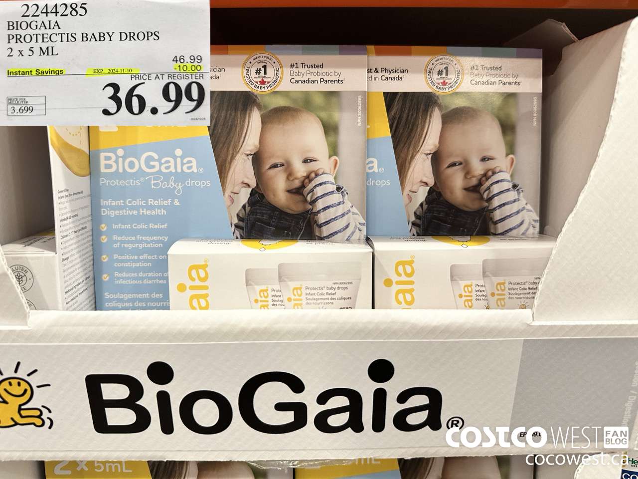 2244285 BIOGAIA PROTECTIS BABY DROPS 2 X 5 ML ($10.00 INSTANT SAVINGS EXPIRES ON 2024-11-10) $36.99