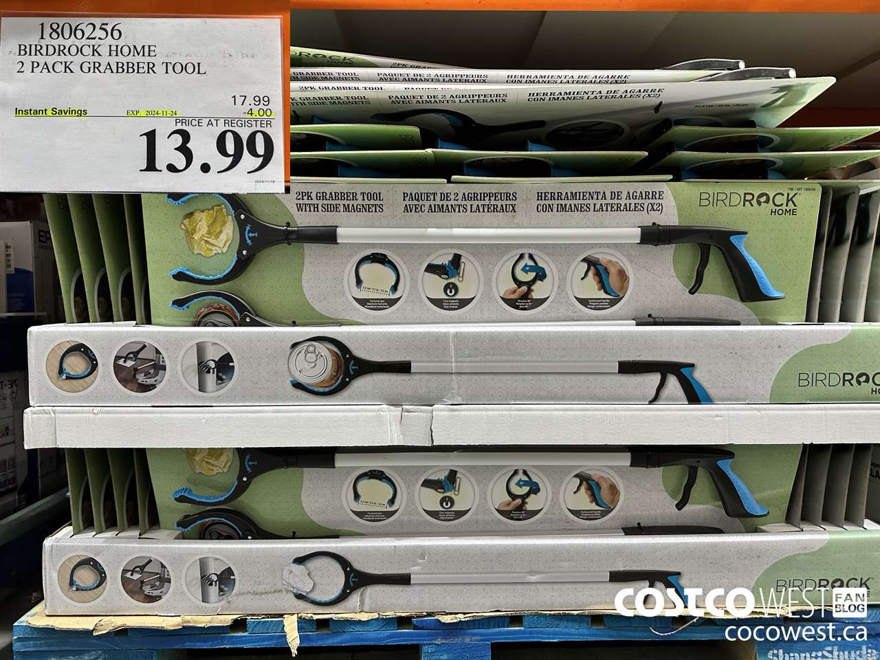 1806256 BIRDROCK HOME 2 PACK GRABBER TOOL ($4.00 INSTANT SAVINGS EXPIRES ON 2024-11-24) $13.99