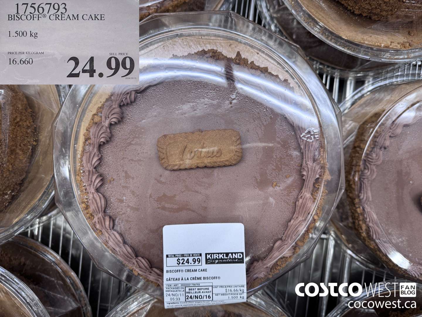 1756793 BISCOFF CREAM CAKE $24.99