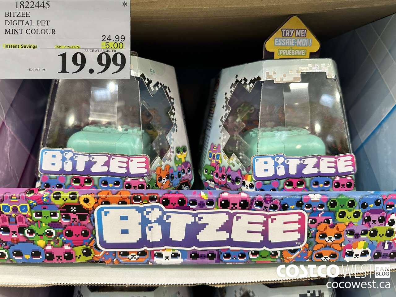 1822445 BITZEE DIGITAL PET MINT COLOUR ($5.00 INSTANT SAVINGS EXPIRES ON 2024-11-24) $19.99