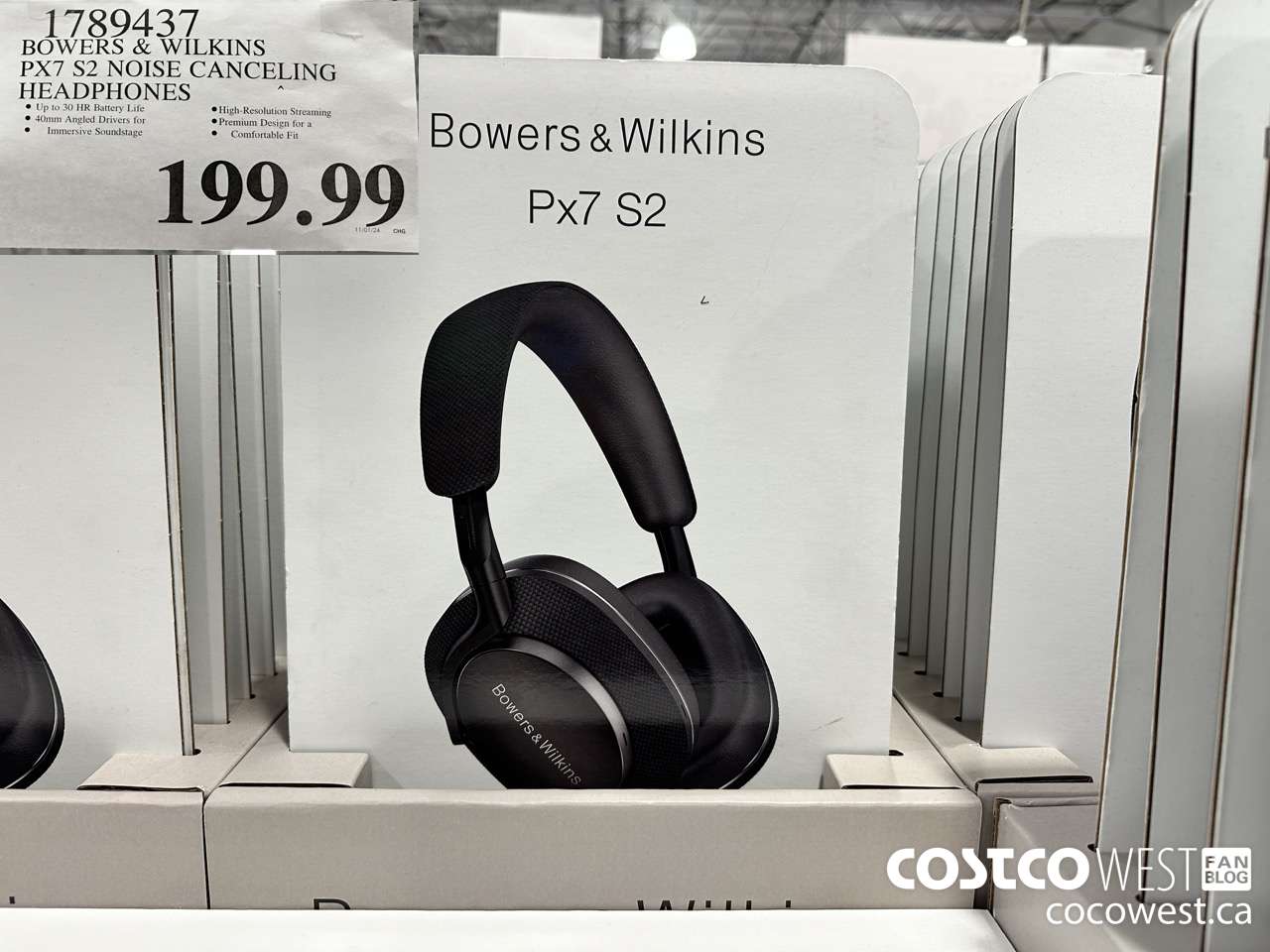 1789437 BOWERS & WILKINS PX7 S2 NOISE CANCELLING HEADPHONES $199.99