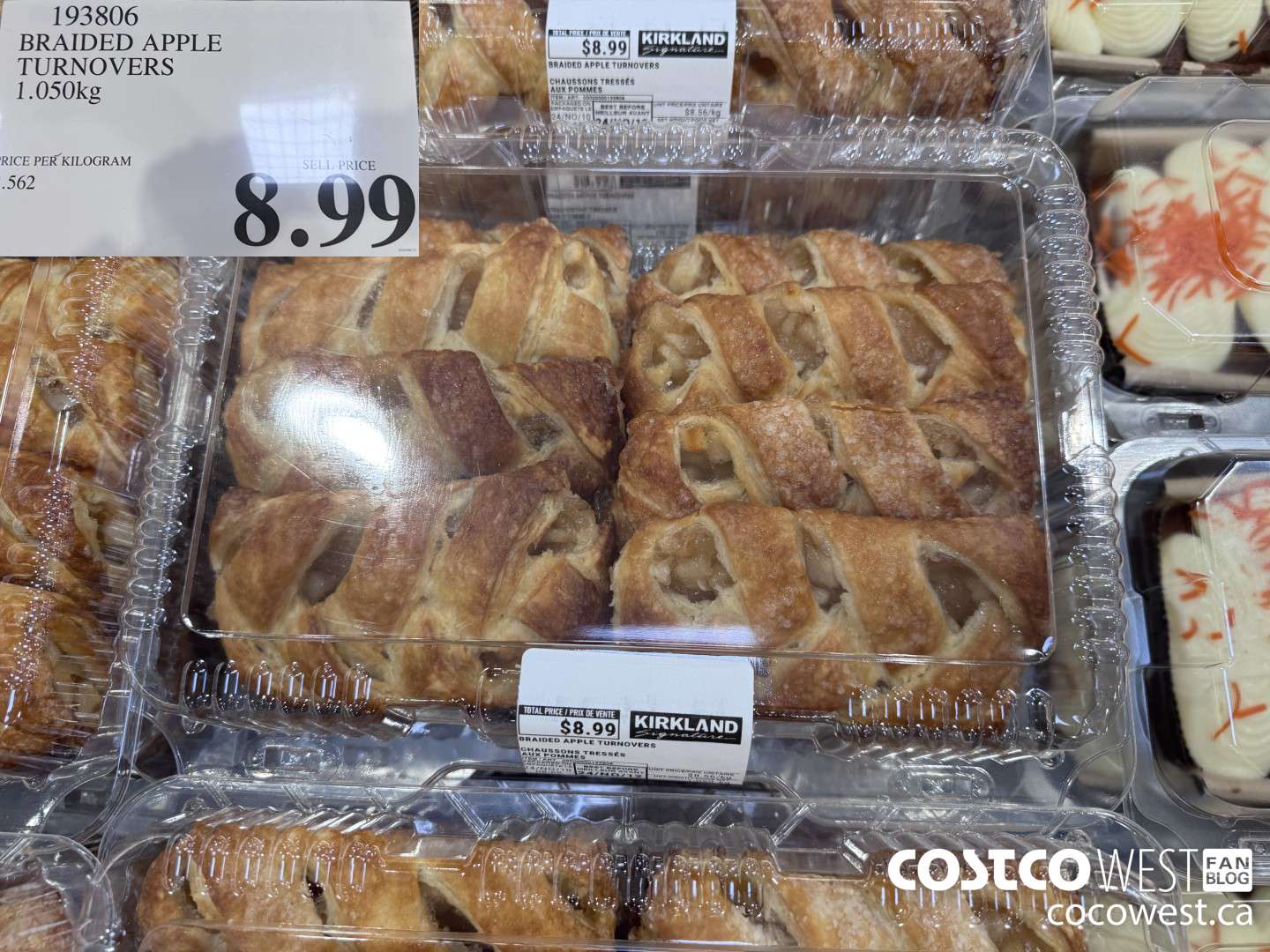 193806 BRAIDED APPLE TURNOVERS 1.050kg $8.99