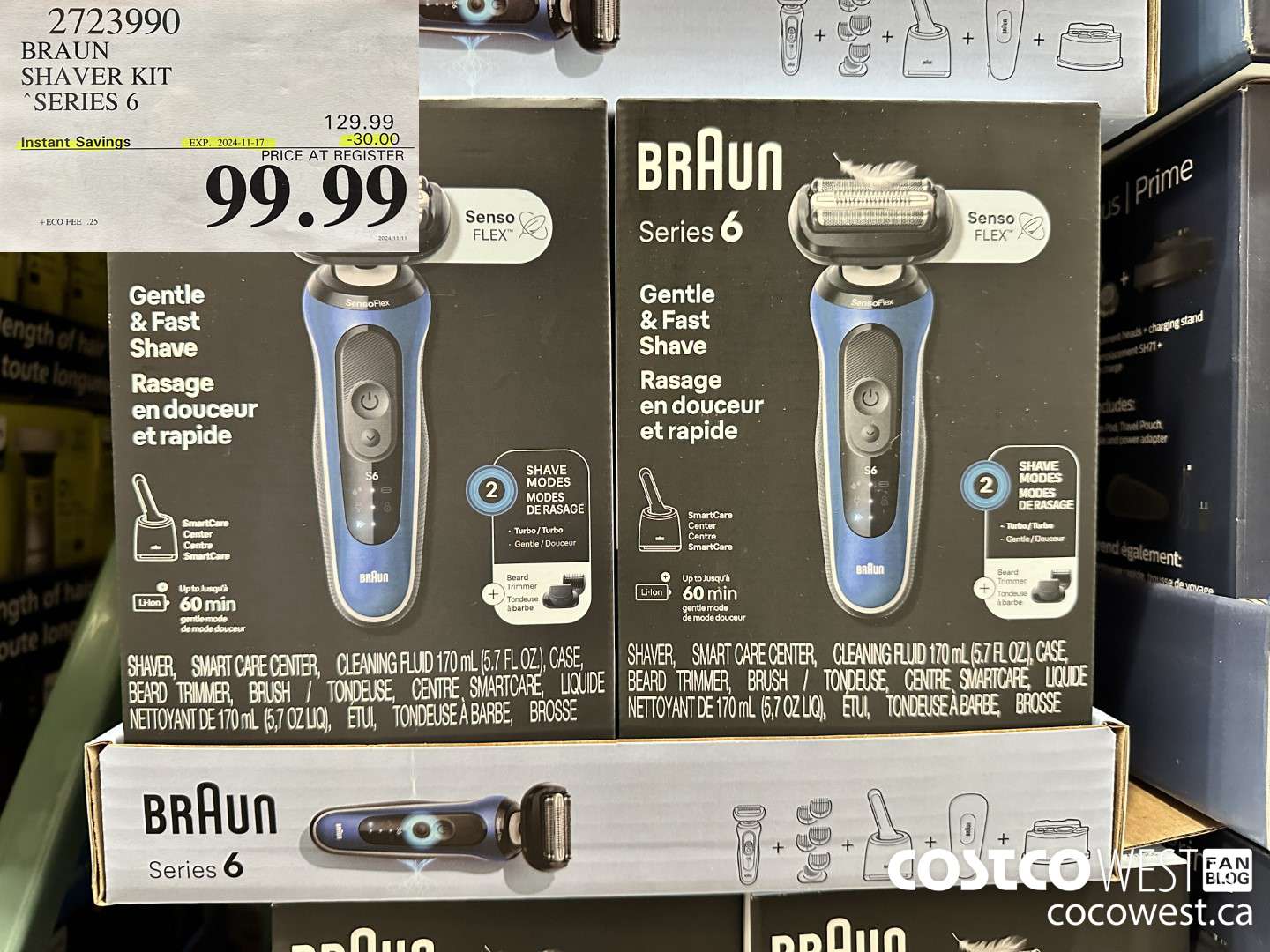 2723990 BRAUN SHAVER KIT SERIES 6 ($30.00 INSTANT SAVINGS EXPIRES ON 2024-11-17) $99.99