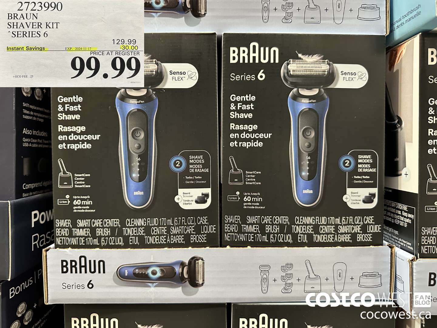 2723990 BRAUN SHAVER KIT SERIES 6 ($30.00 INSTANT SAVINGS EXPIRES ON 2024-11-17) $99.99