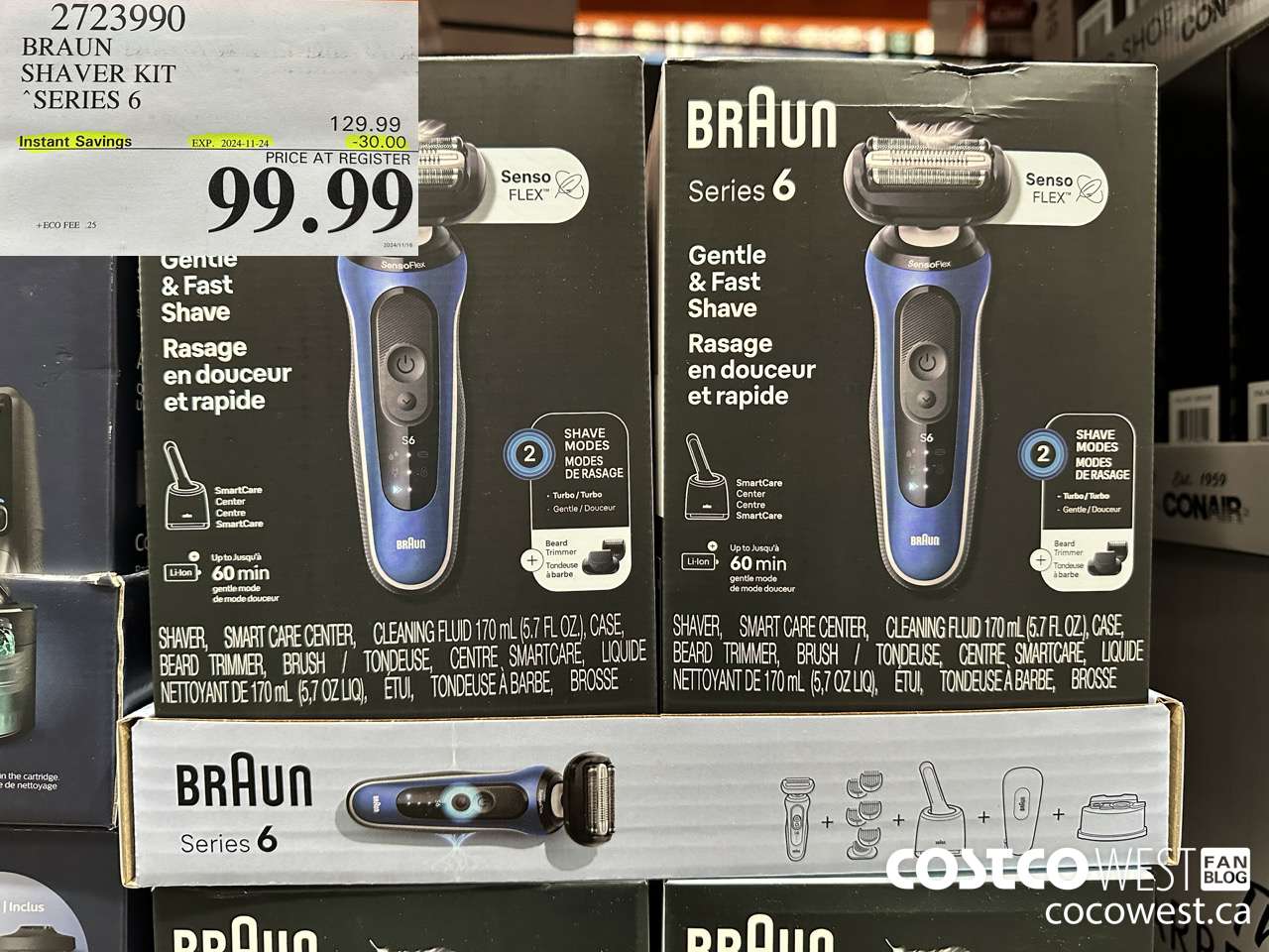 2723990 BRAUN SHAVER KIT SERIES 6 ($30.00 INSTANT SAVINGS EXPIRES ON 2024-11-24) $99.99