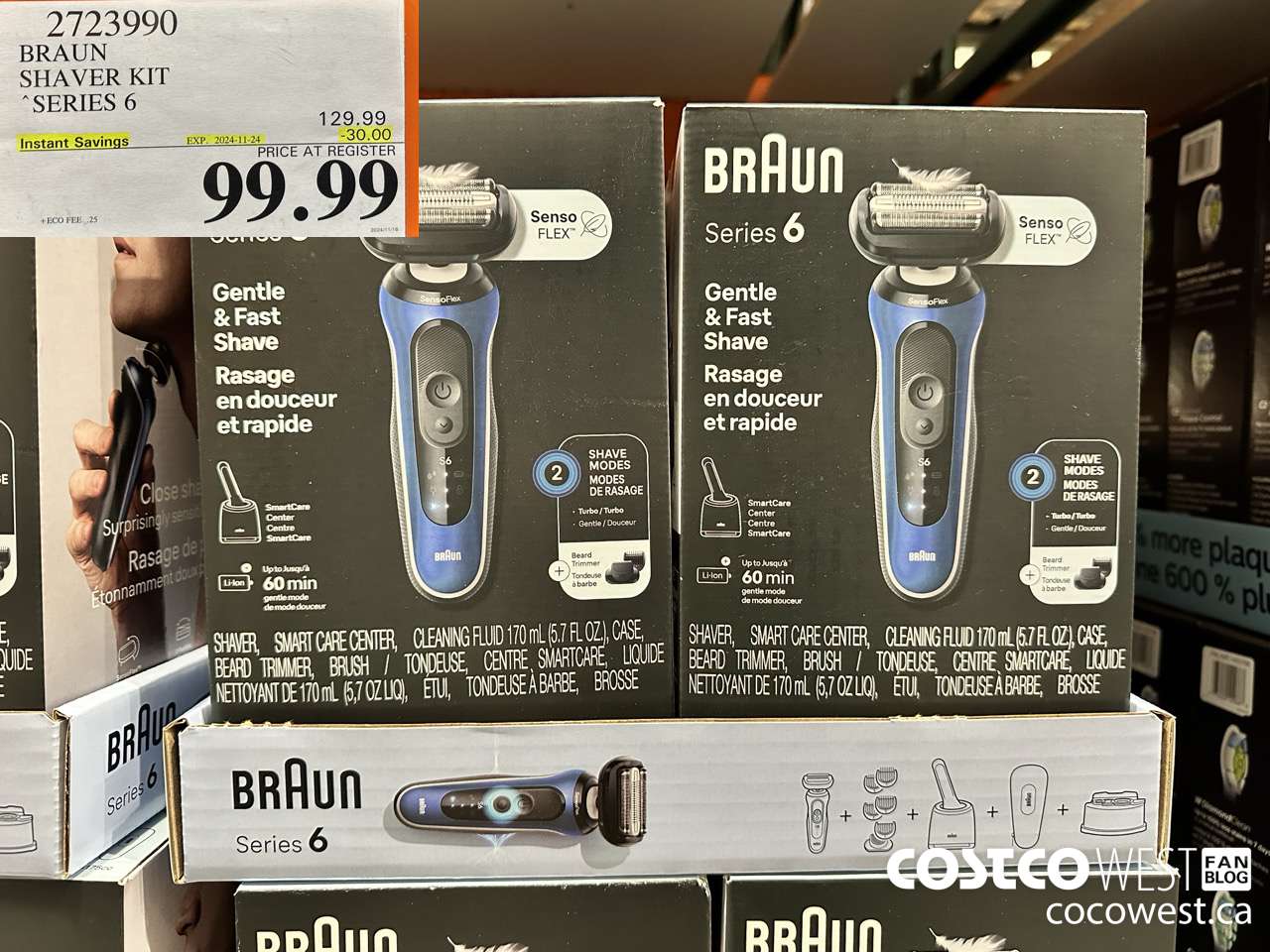 2723990 BRAUN SHAVER KIT SERIES 6 ($30.00 INSTANT SAVINGS EXPIRES ON 2024-11-24) $99.99