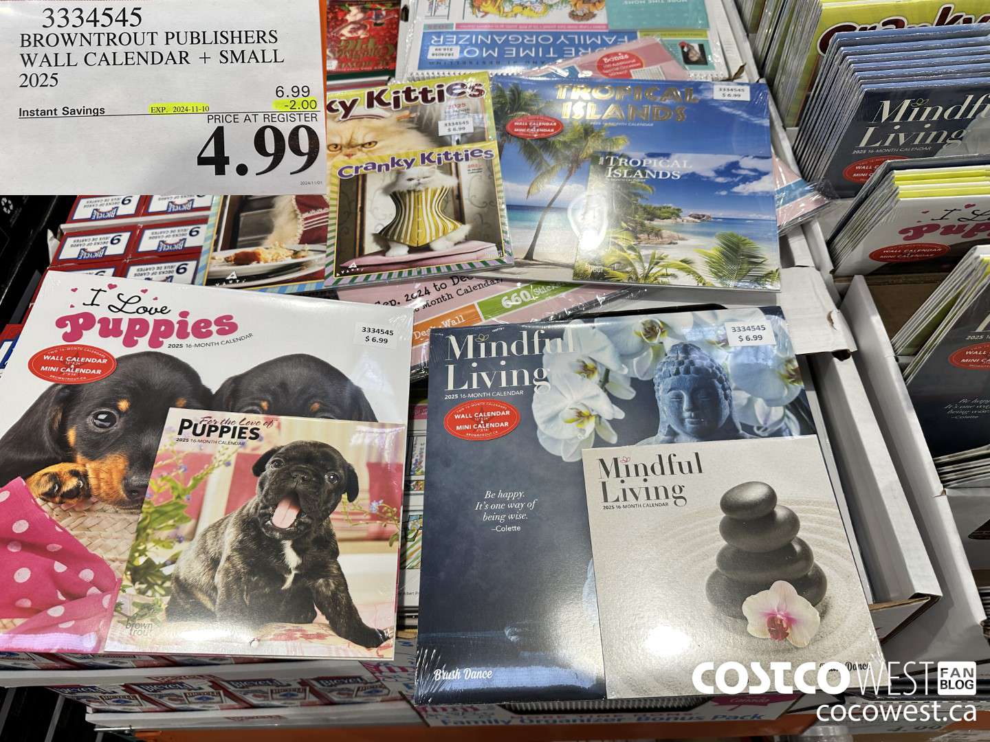 3334545 BROWNTROUT PUBLISHERS WALL CALENDAR + SMALL 2025 ($2.00 INSTANT SAVINGS EXPIRES ON 2024-11-10) $4.99